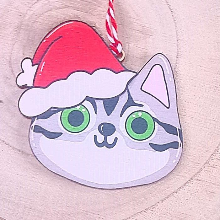 Santa Cats Christmas Tree Decorations