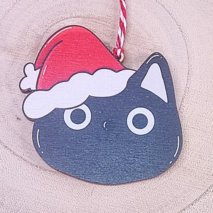 Santa Cats Christmas Tree Decorations