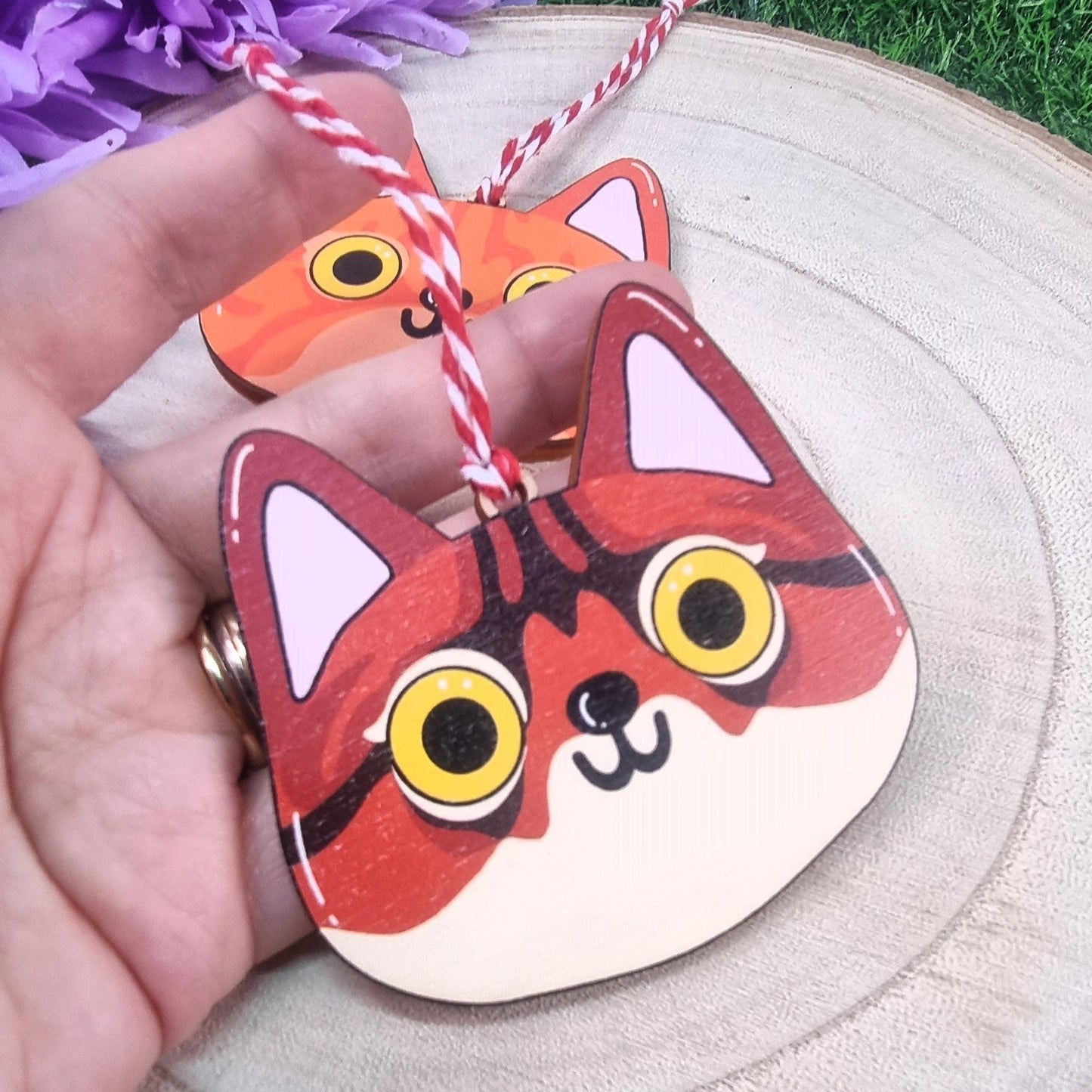 Festive Cats Christmas Tree Decorations