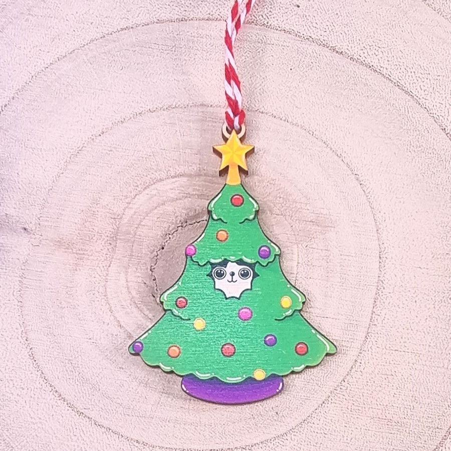 Crazy Cats At Christmas Tree Decorations
