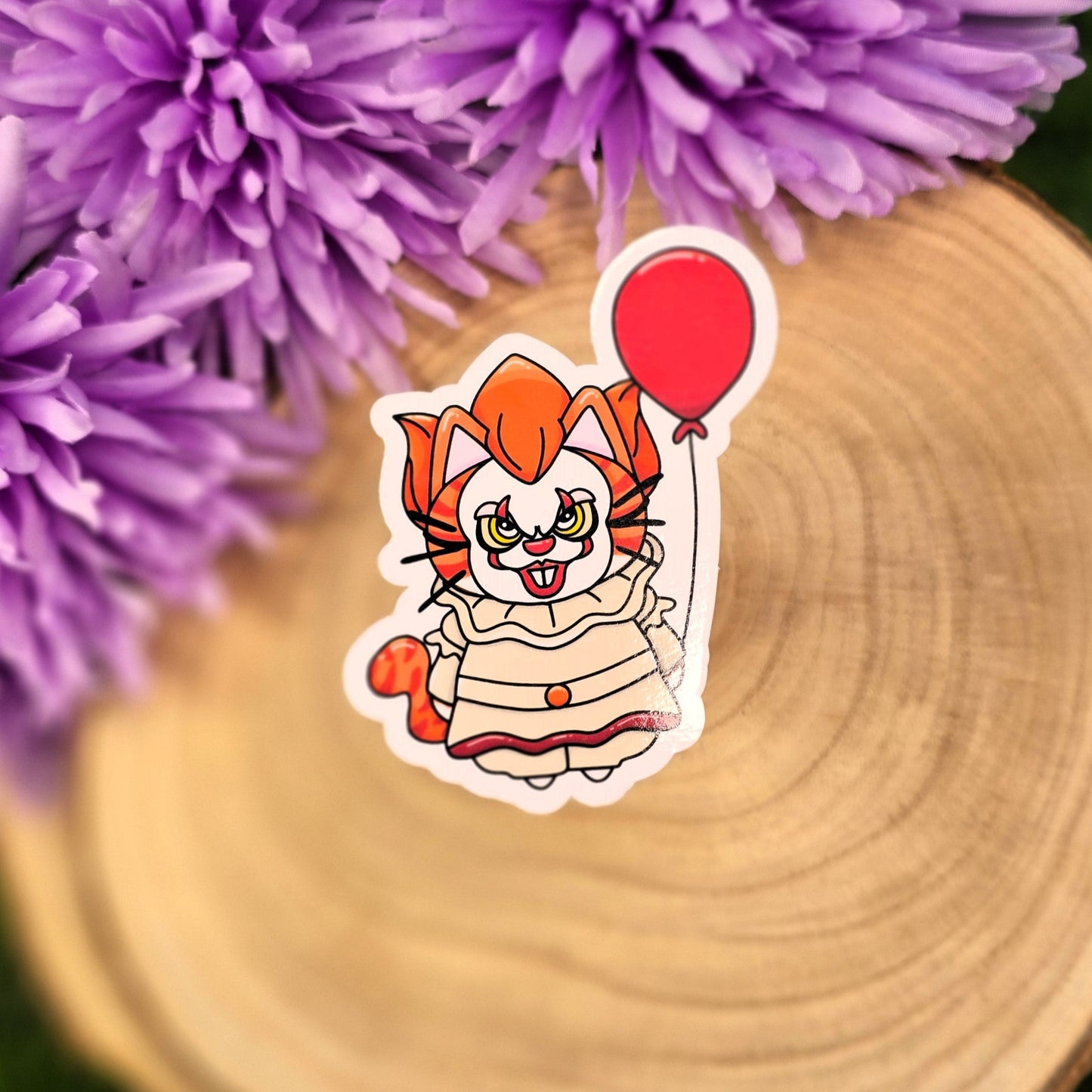 IT Pennywise Horror Cat Large Vinyl Die-cut Sticker