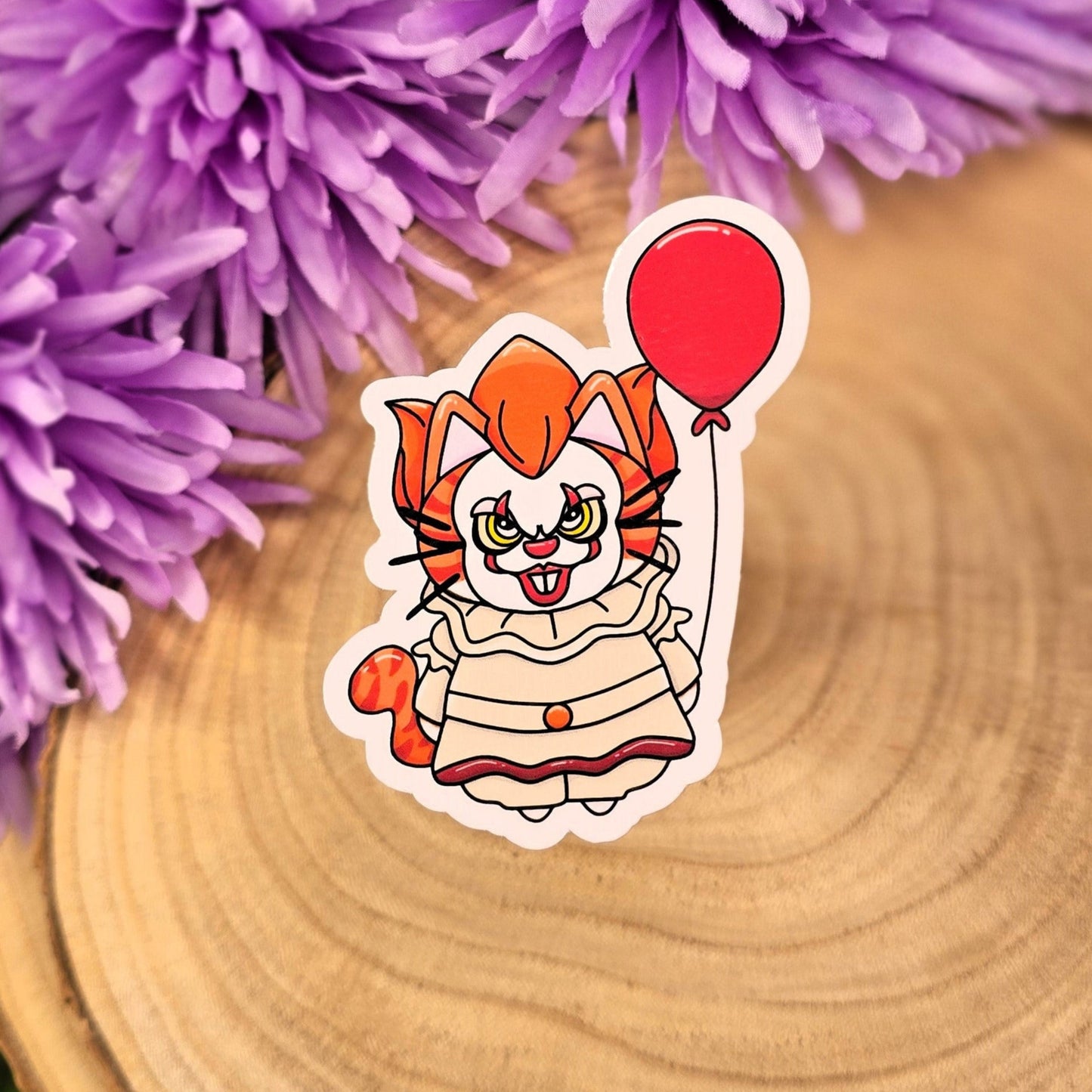 IT Pennywise Horror Cat Large Vinyl Die-cut Sticker