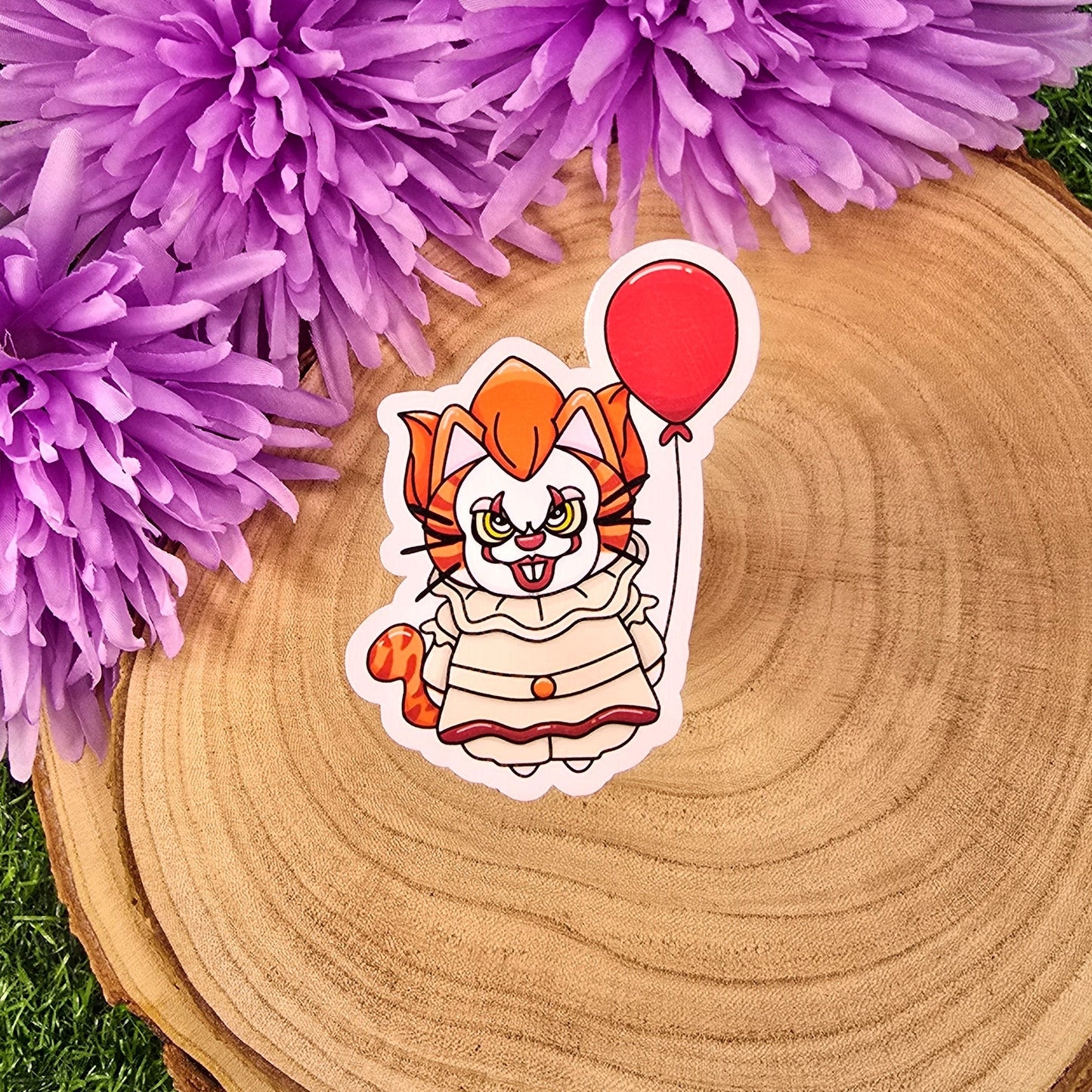 IT Pennywise Horror Cat Large Vinyl Die-cut Sticker