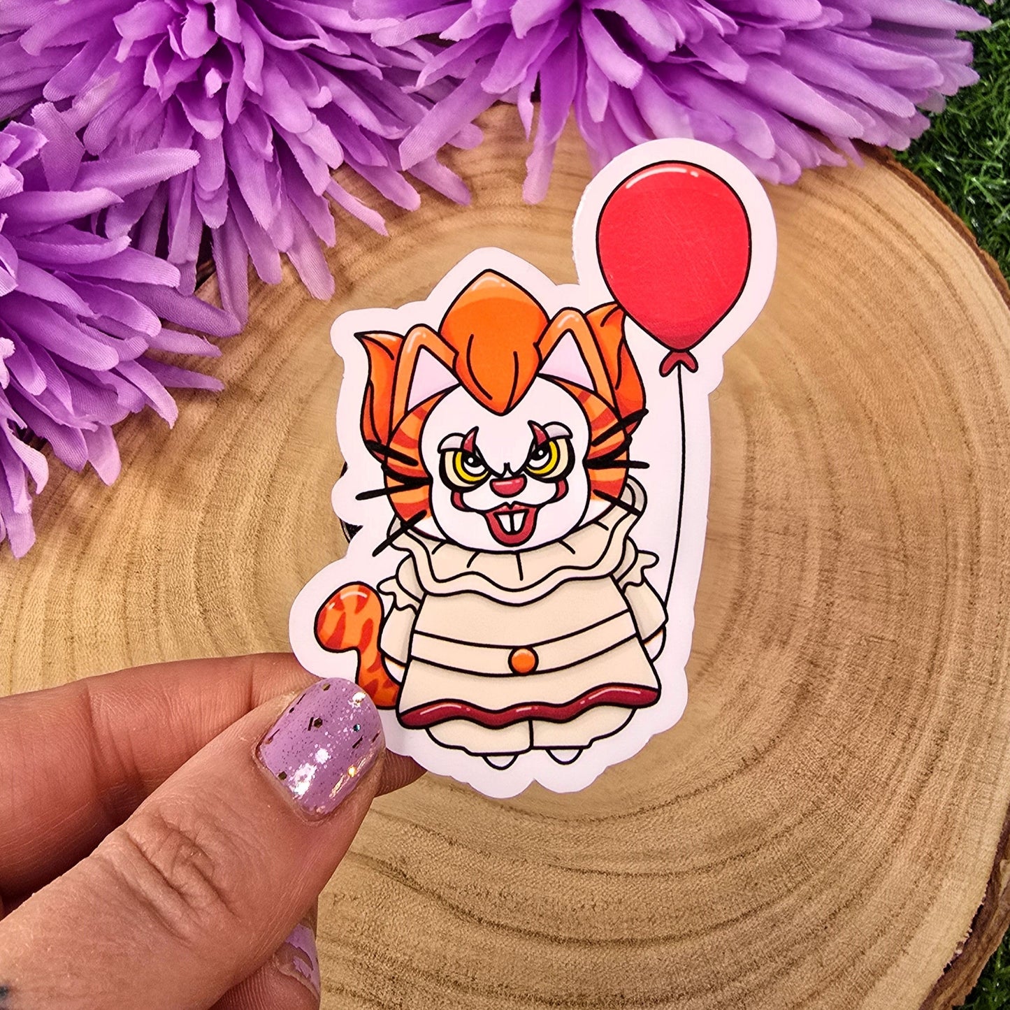 IT Pennywise Horror Cat Large Vinyl Die-cut Sticker
