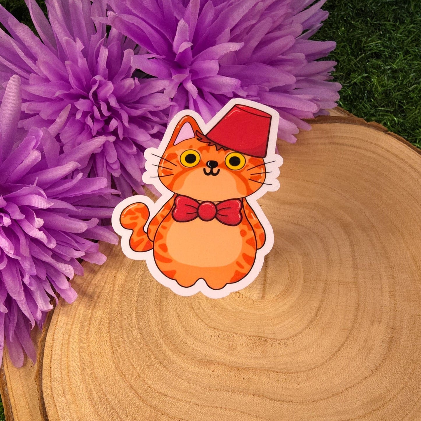 Cat Who Large Vinyl Die-cut Sticker