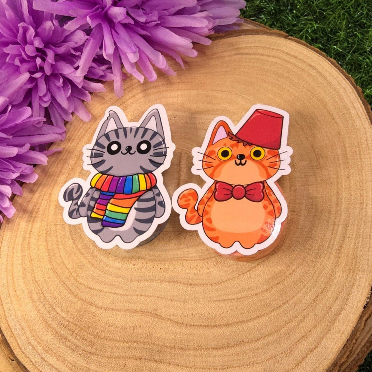 Cat Who Large Vinyl Die-cut Sticker