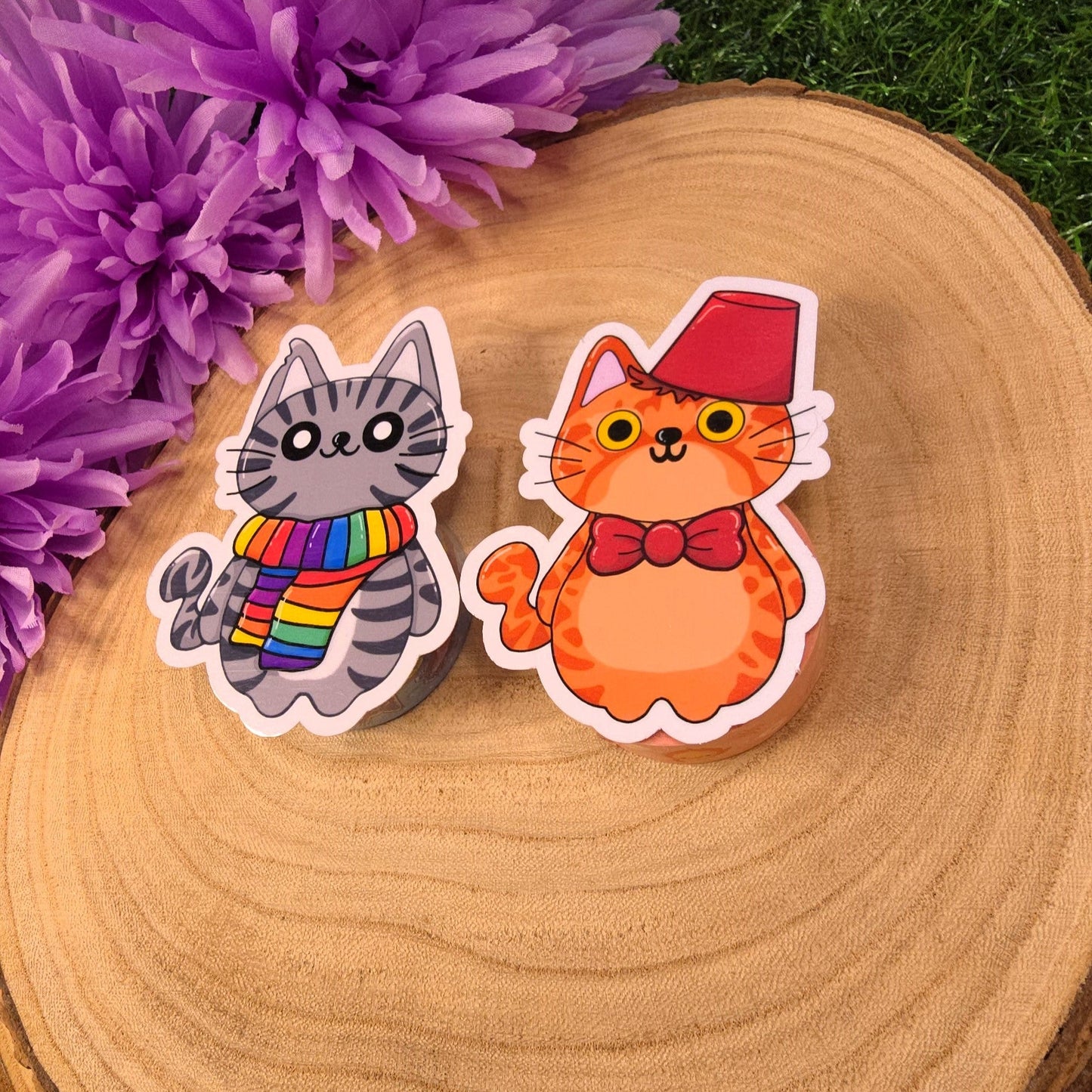 Cat Who Large Vinyl Die-cut Sticker