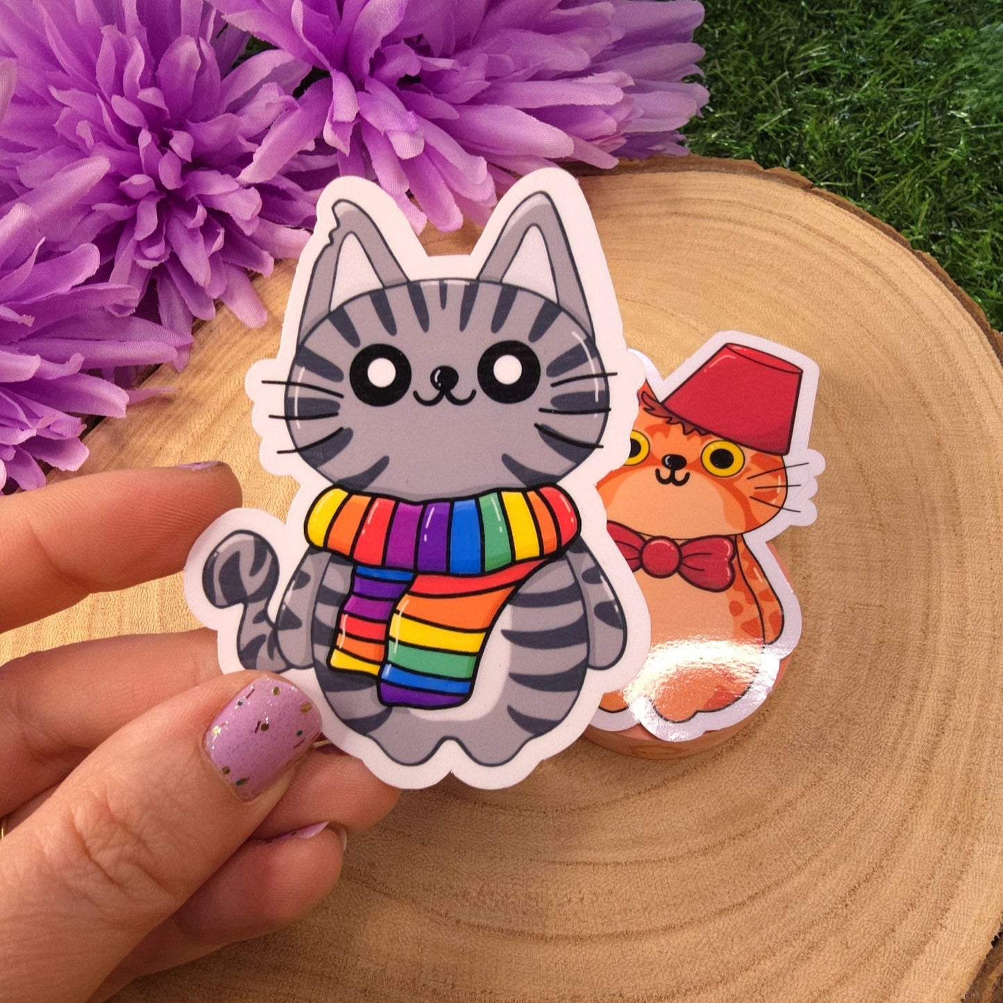 Cat Who Large Vinyl Die-cut Sticker