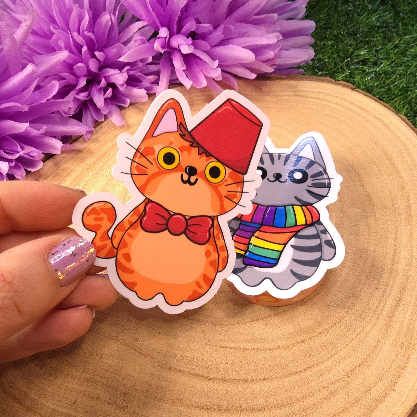 Cat Who Large Vinyl Die-cut Sticker