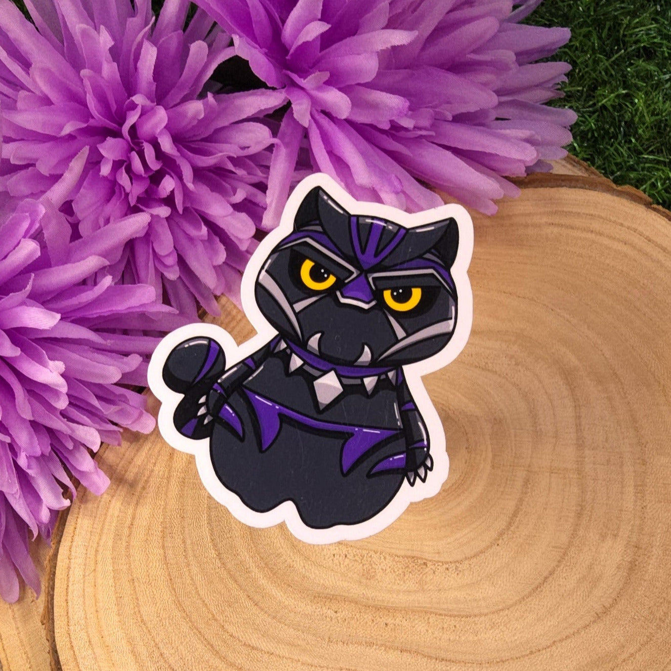 Black Panther Cat Large Vinyl Die-cut Sticker