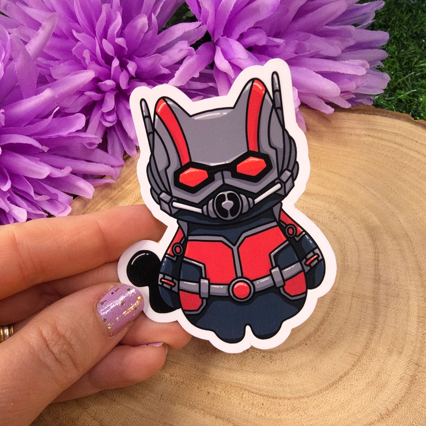 Ant-Man Cat Large Vinyl Die-cut Sticker