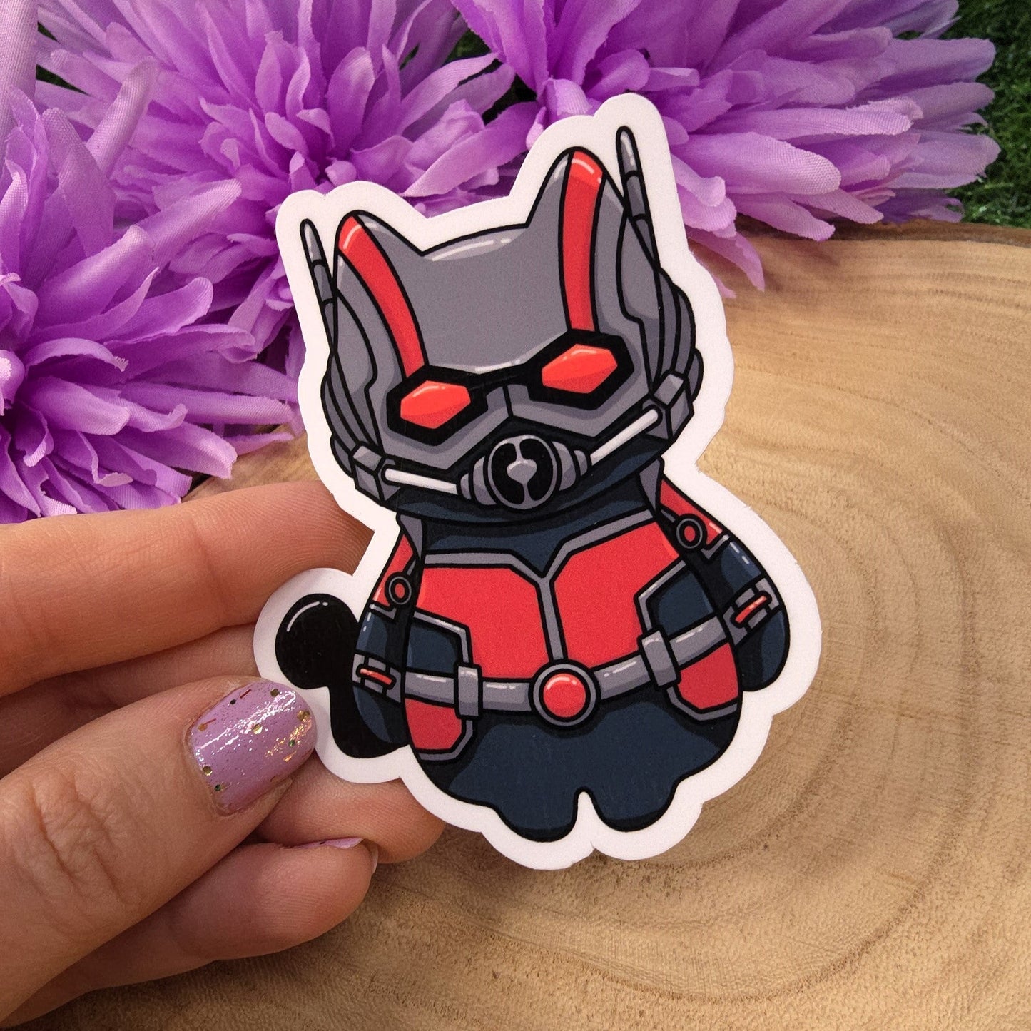 Ant-Man Cat Large Vinyl Die-cut Sticker