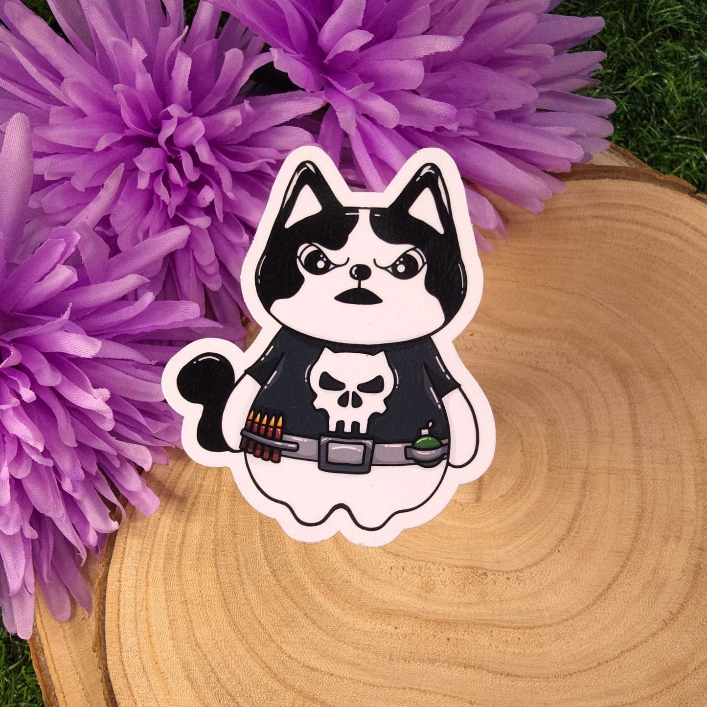 Daredevil & The Punisher Cat Large Vinyl Die-cut Stickers