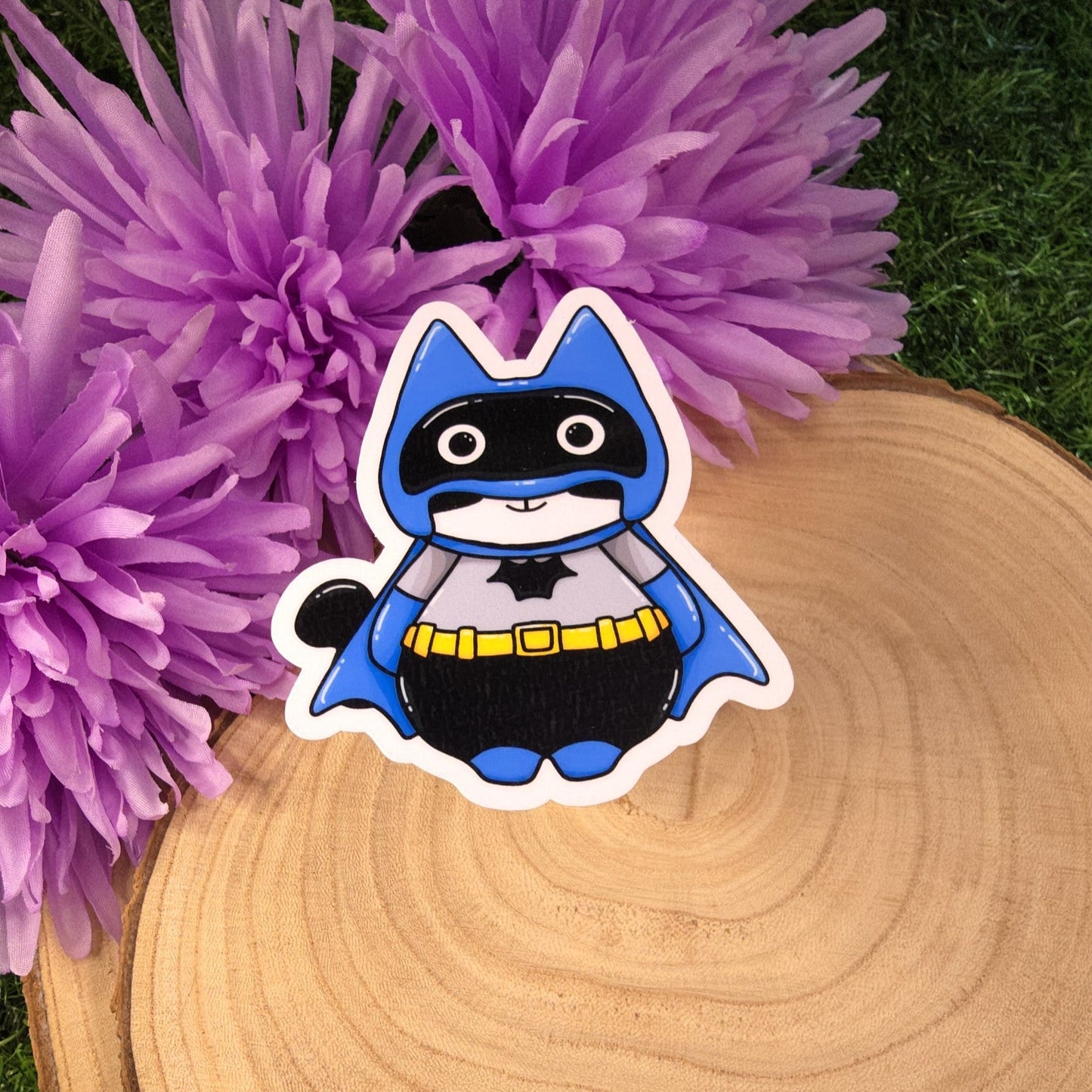 Batman & Robin Cat Large Vinyl Die-cut Stickers