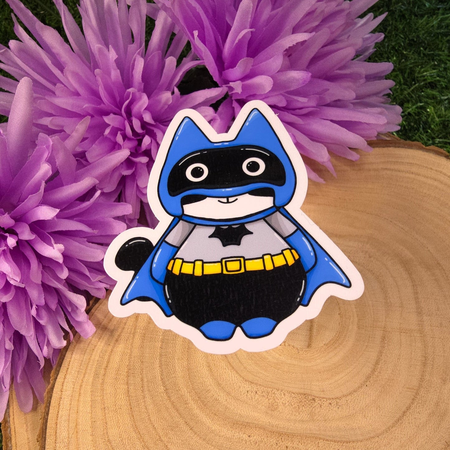 Batman & Robin Cat Large Vinyl Die-cut Stickers