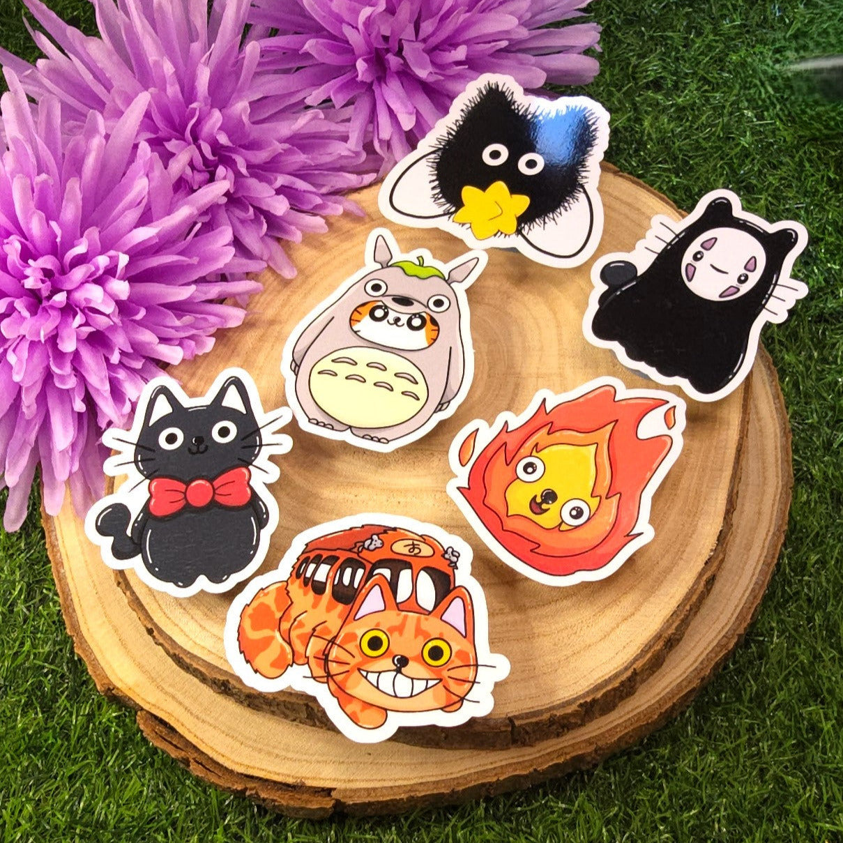 Studio Ghibli Cat Large Vinyl Die-cut Stickers