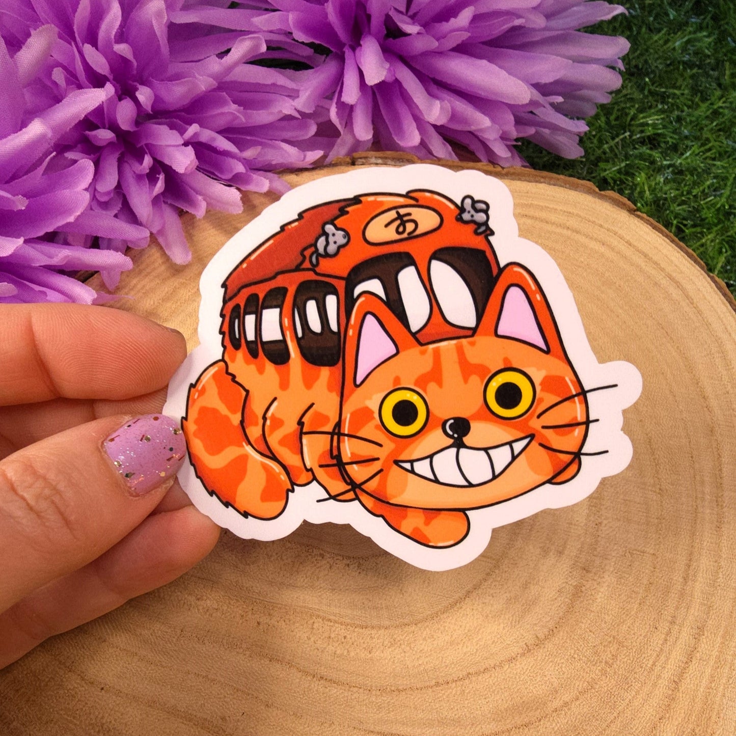 Studio Ghibli Cat Large Vinyl Die-cut Stickers