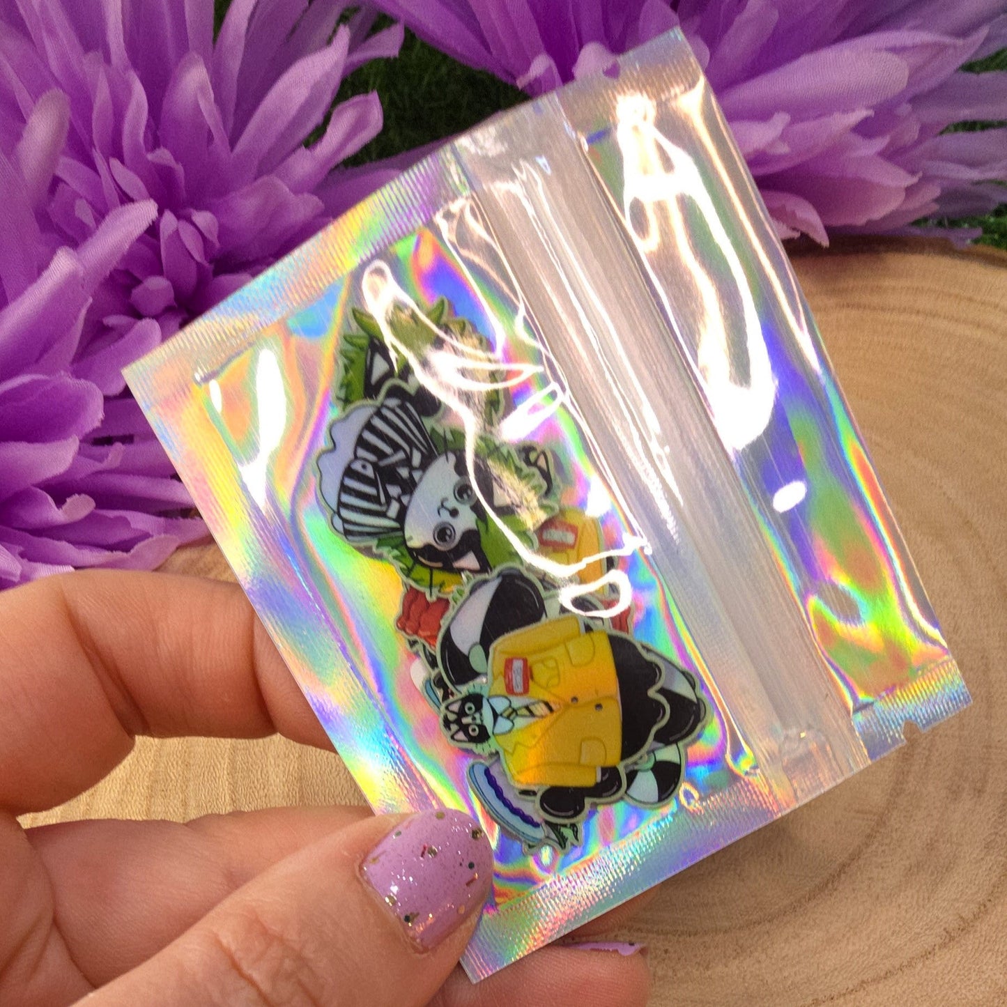 Beetlejuice Holographic Die-Cut Sticker Flake Pack