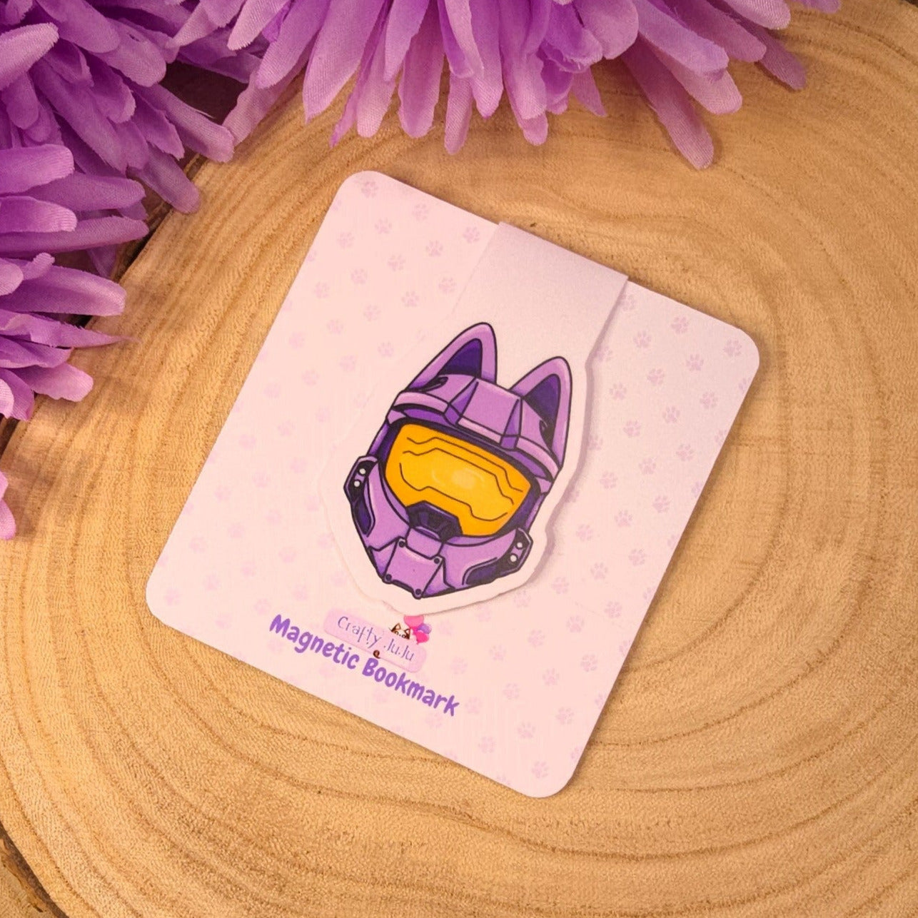 Cat Halo Helmet Magnetic Bookmark