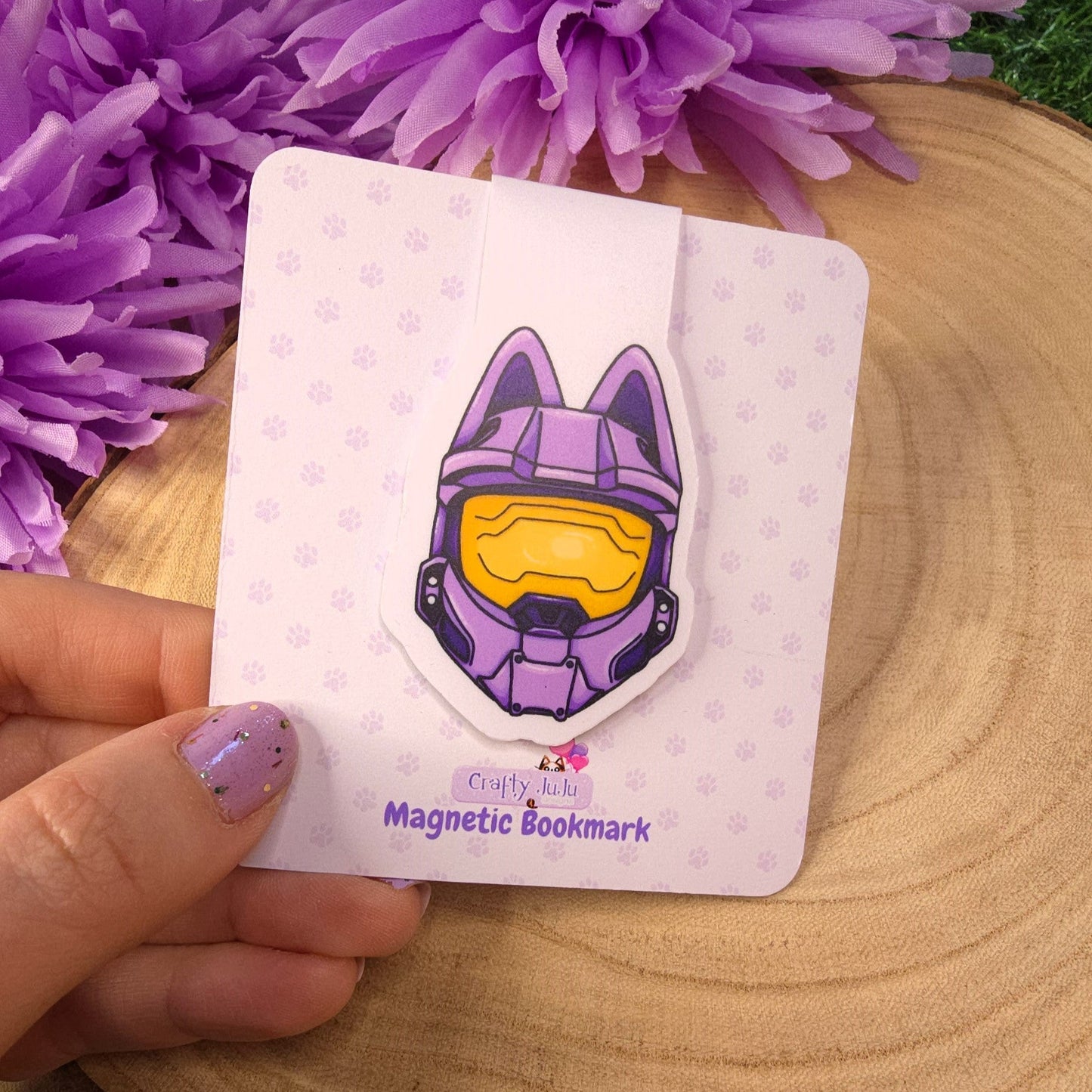 Cat Halo Helmet Magnetic Bookmark