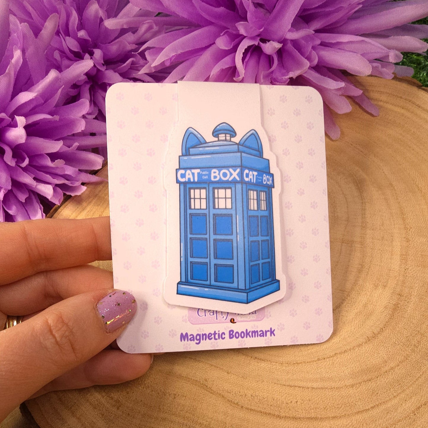 Cat Who, Doctor Who Cat Box Magnetic Bookmark
