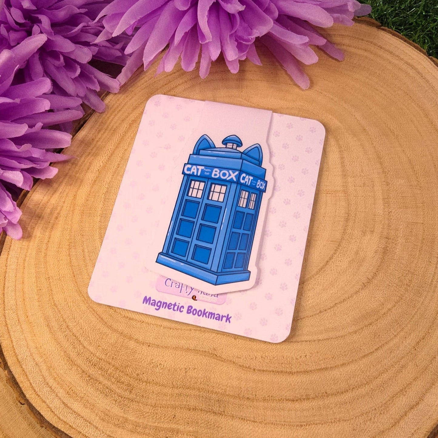 Cat Who, Doctor Who Cat Box Magnetic Bookmark
