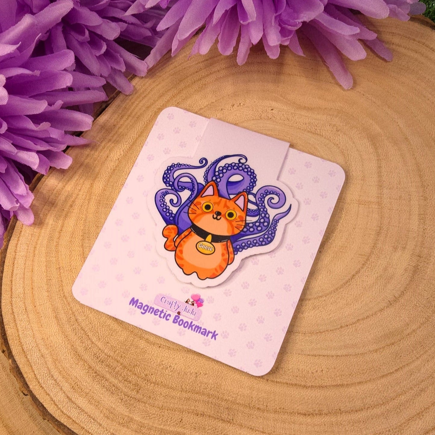 Goose The Cat Magnetic Bookmark