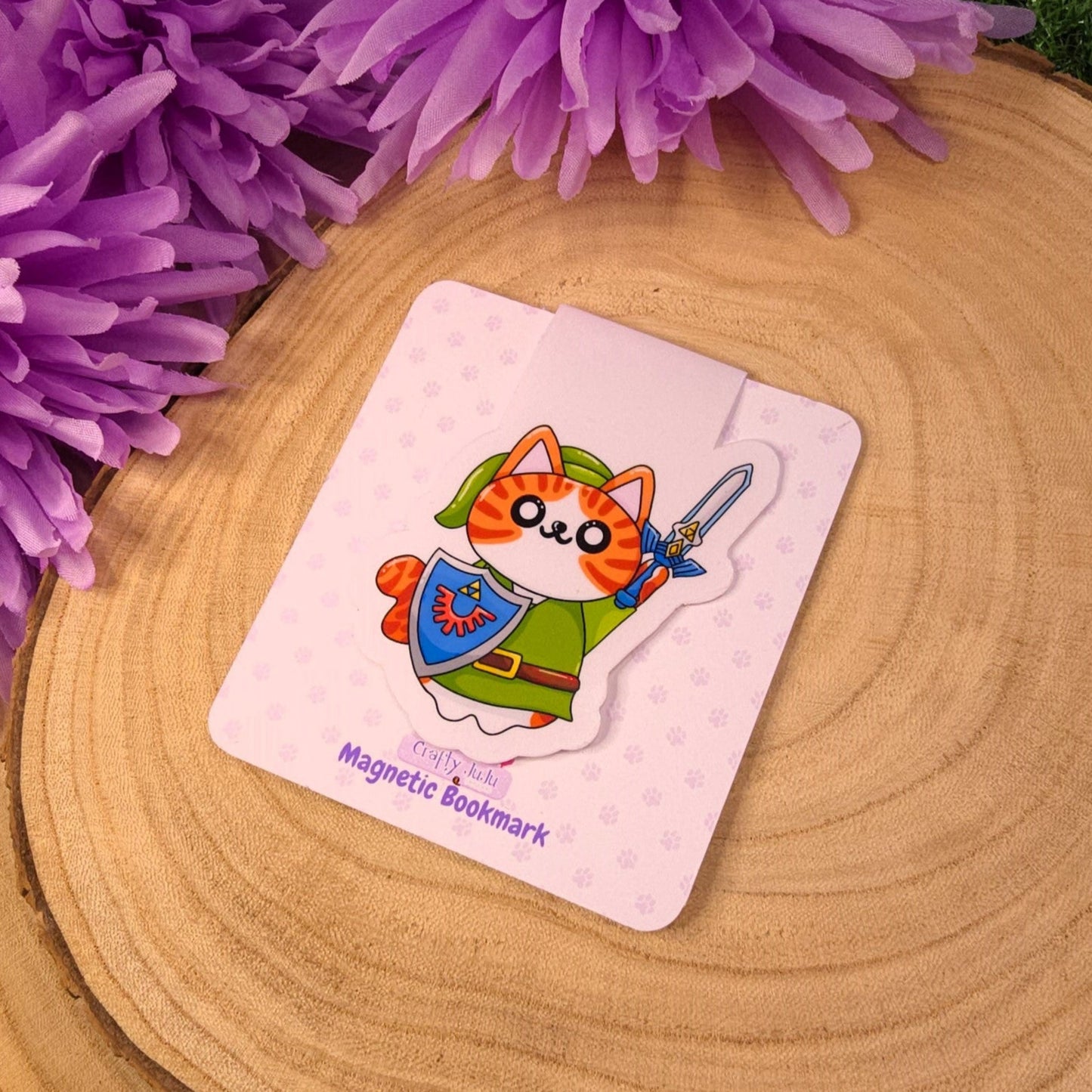 Cute Cat Link, Zelda Magnetic Bookmark
