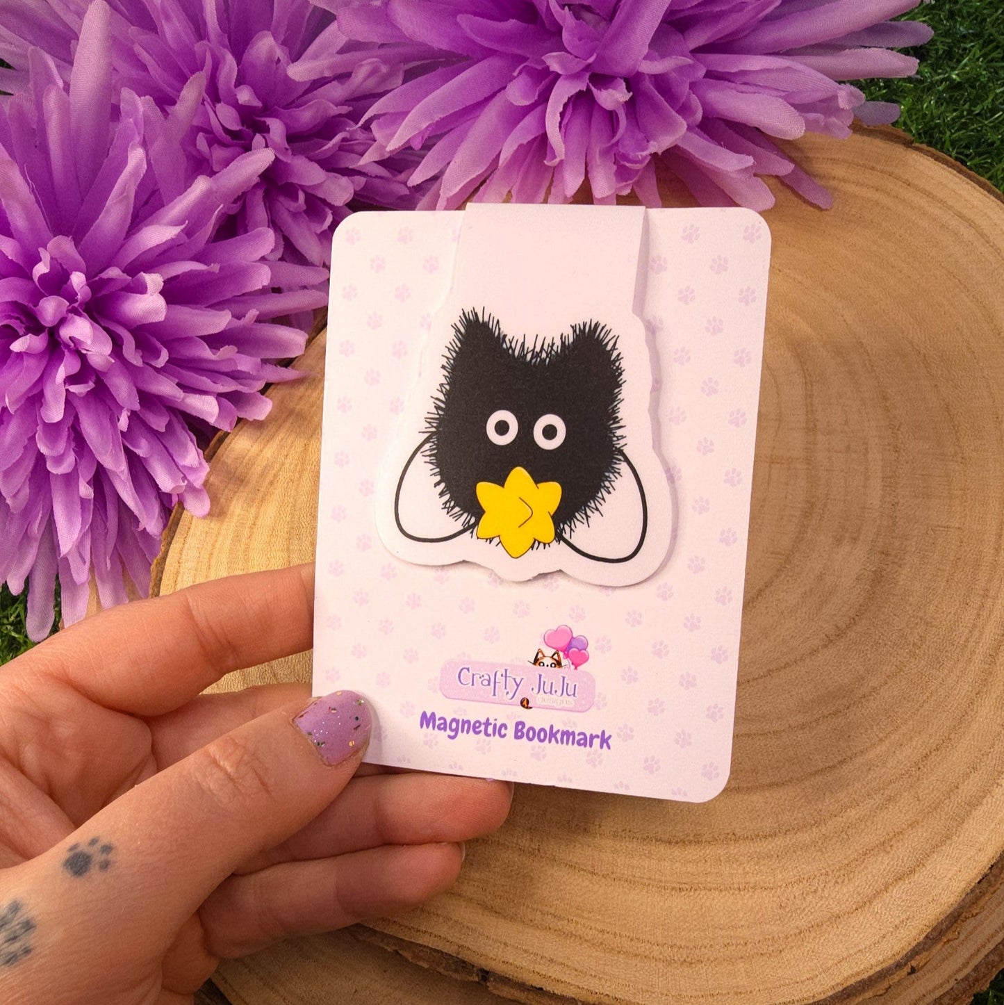 Cat Soot Sprite Magnetic Bookmark