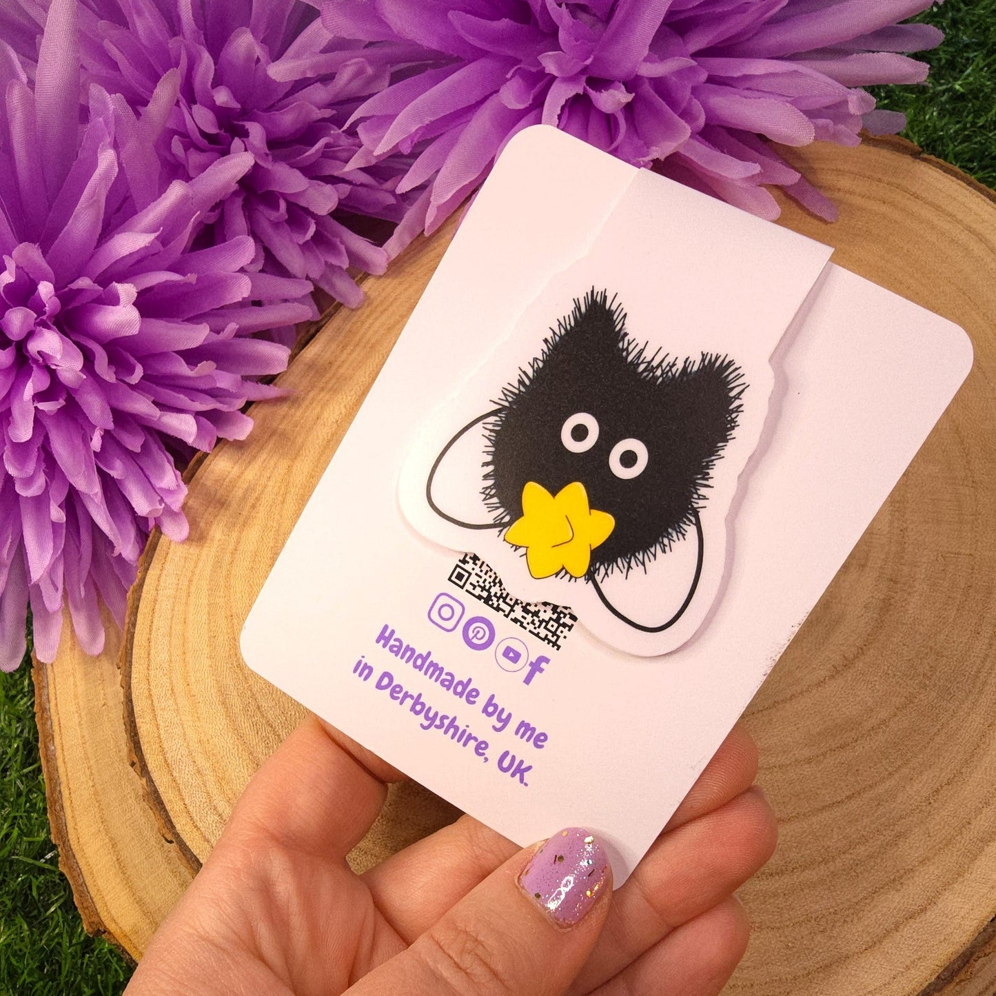 Cat Soot Sprite Magnetic Bookmark