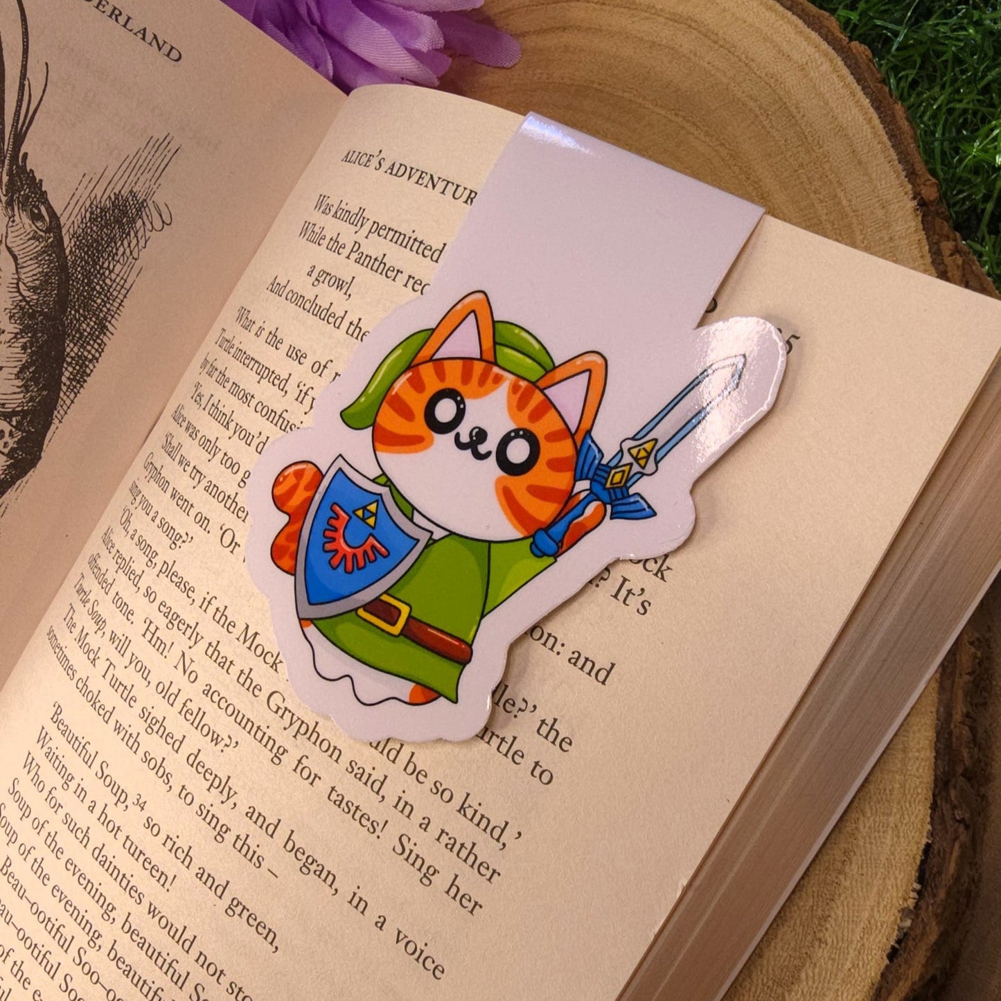 Cute Cat Link, Zelda Magnetic Bookmark