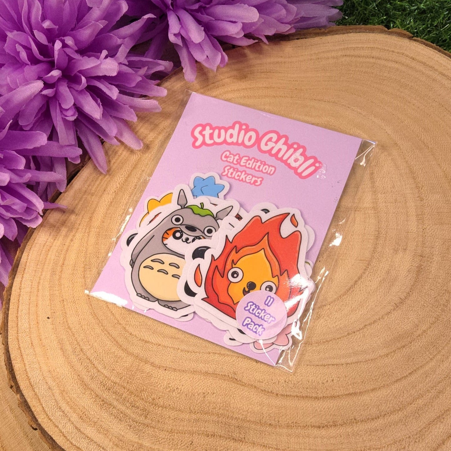 Studio Ghibli Inspired Cat Sticker Pack