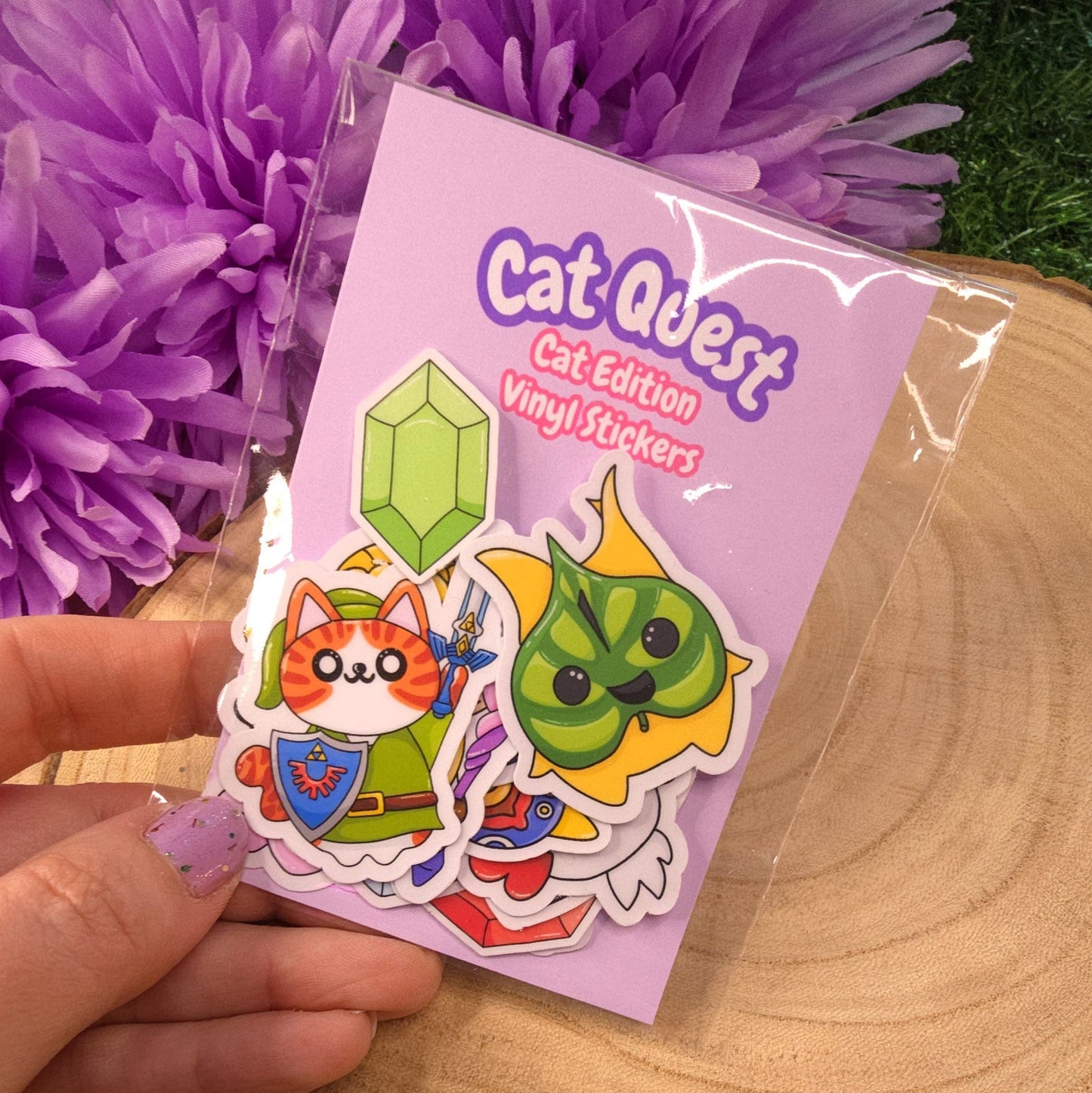 Cat Quest, Zelda Inspired Cat Sticker Pack