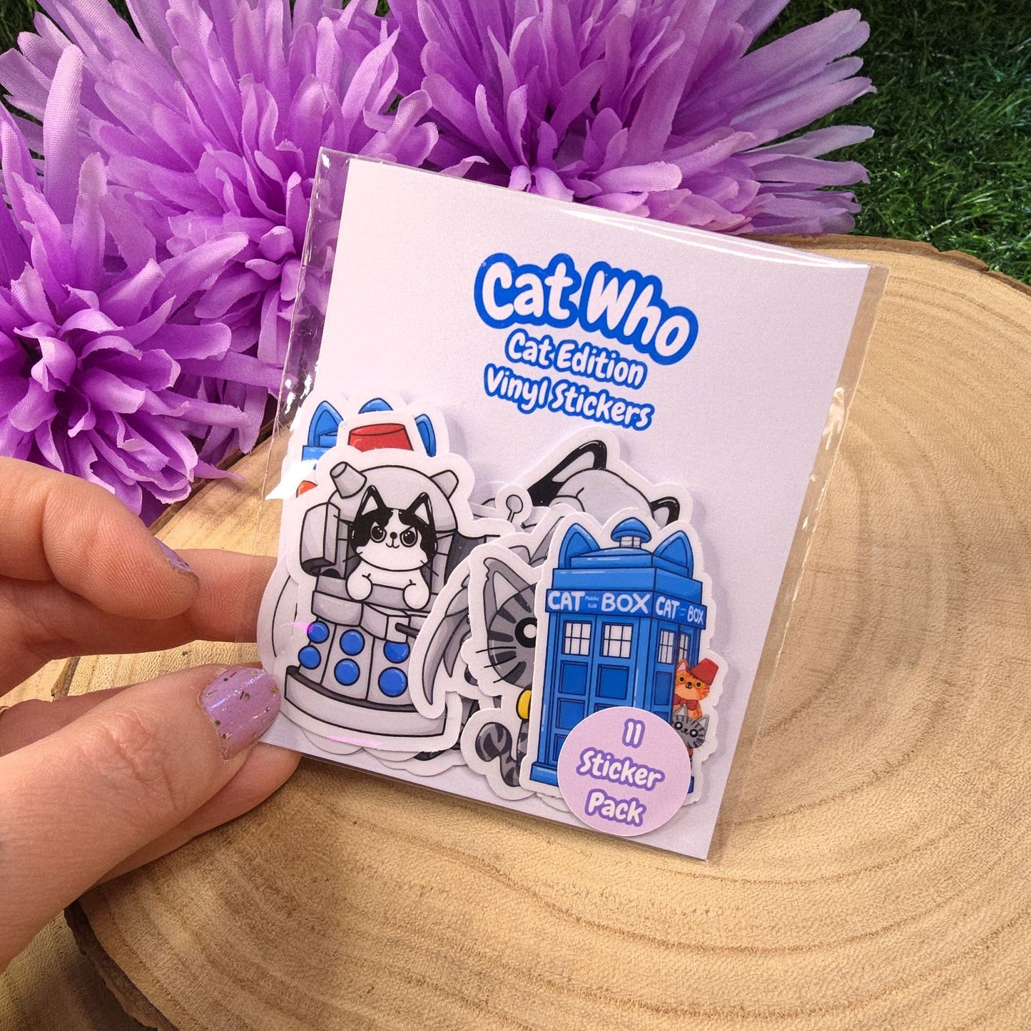 Cat Who - Doctor Who Inspired Cat Sticker Pack