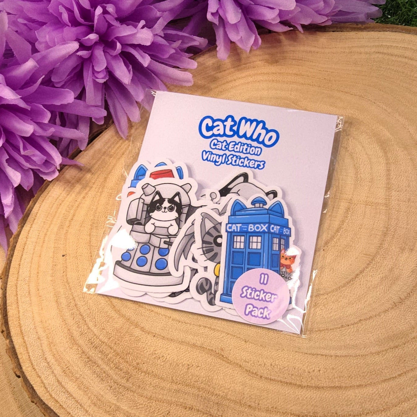 Cat Who - Doctor Who Inspired Cat Sticker Pack