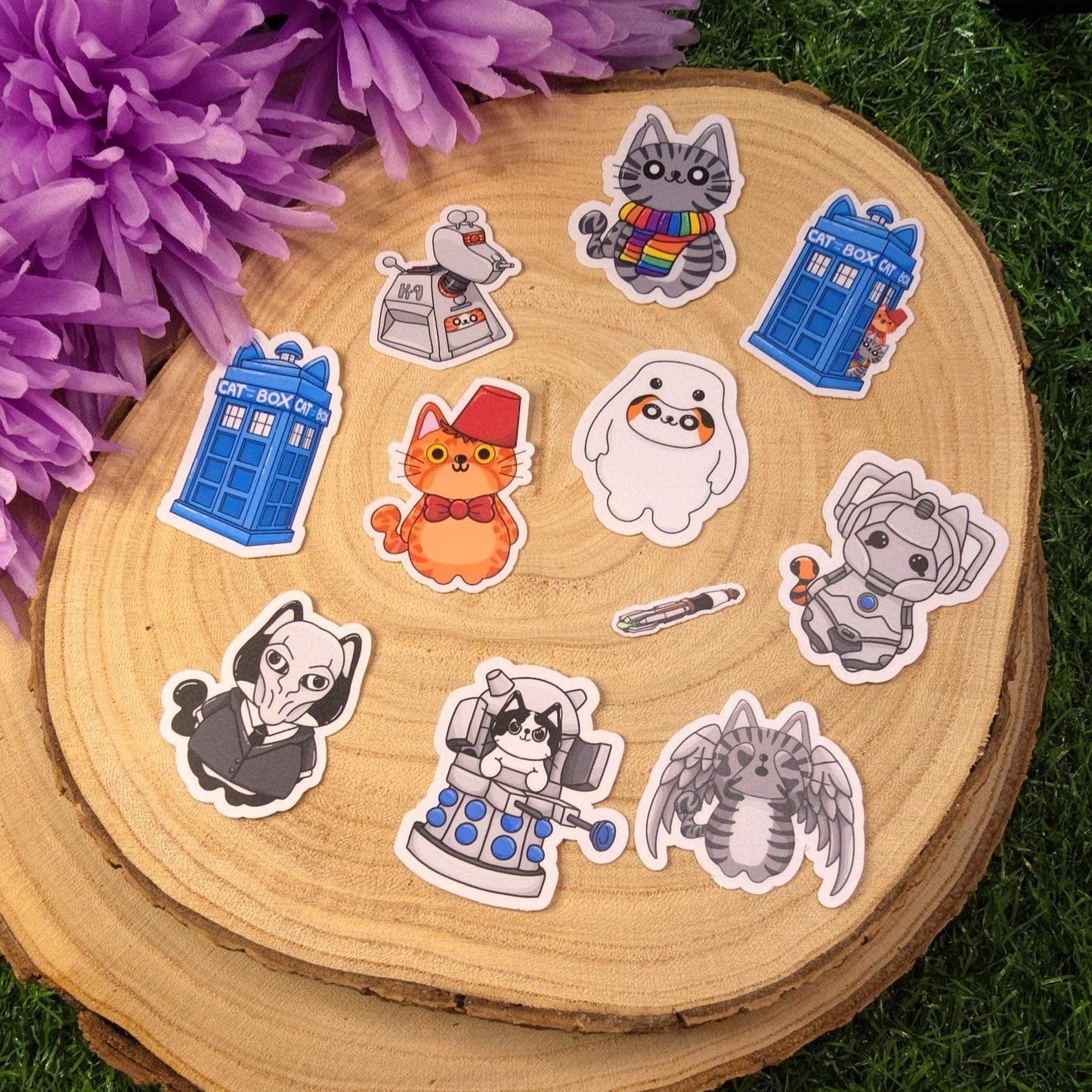 Cat Who - Doctor Who Inspired Cat Sticker Pack