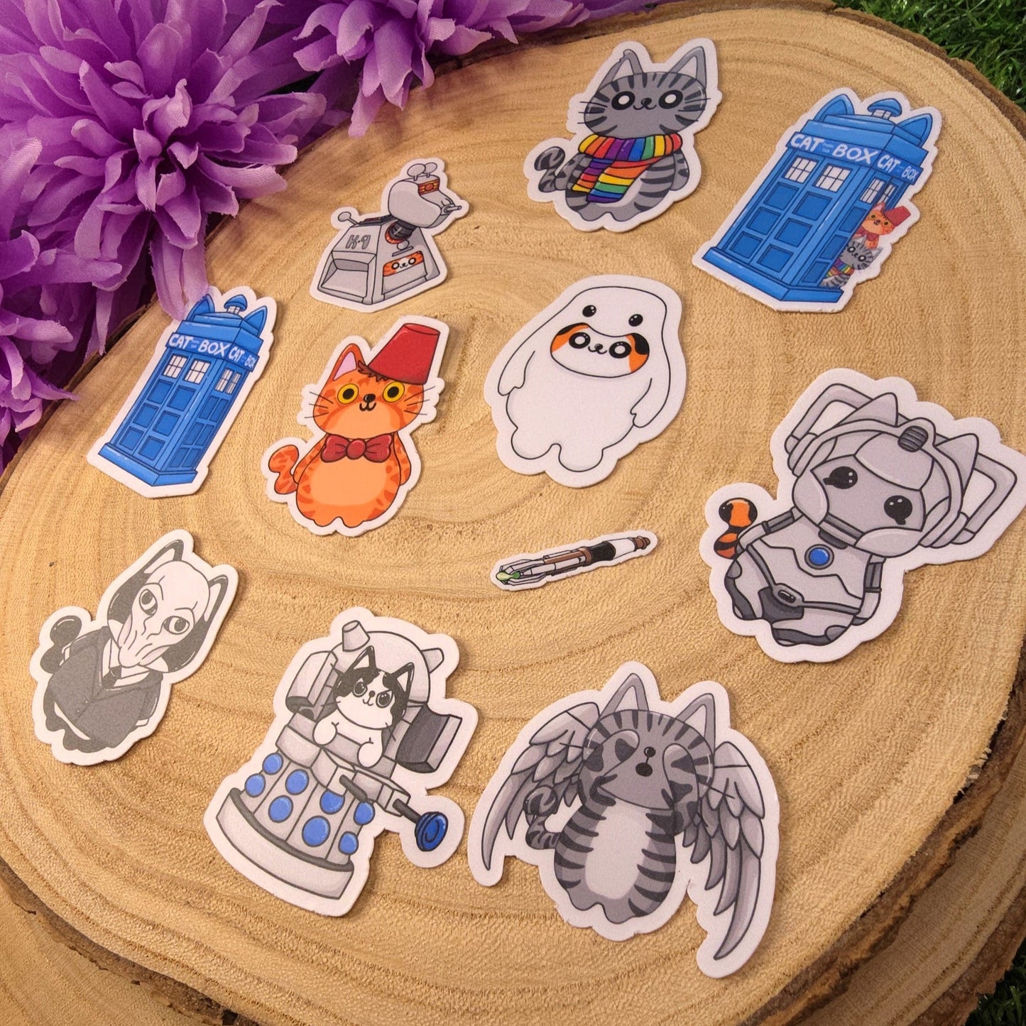 Cat Who - Doctor Who Inspired Cat Sticker Pack
