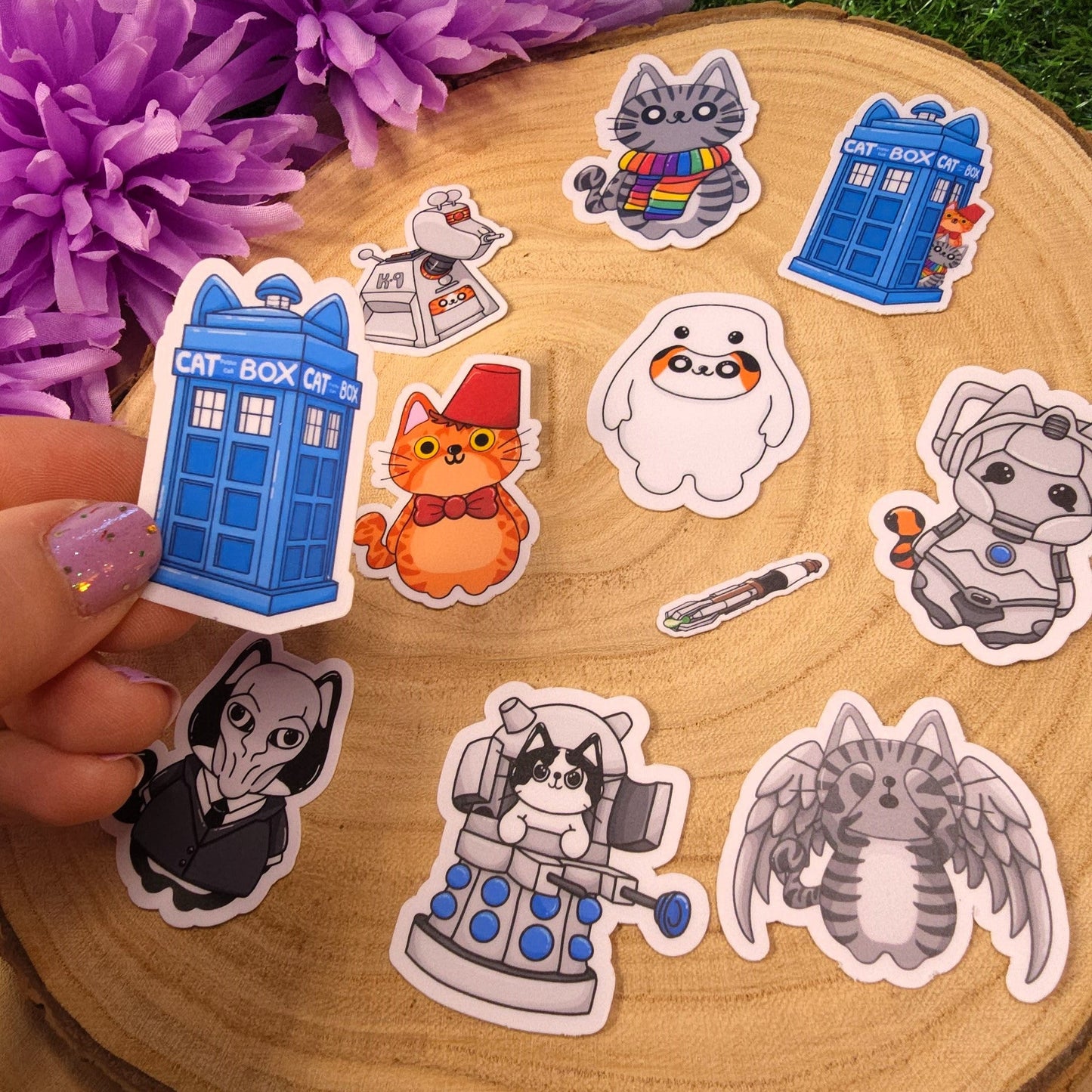 Cat Who - Doctor Who Inspired Cat Sticker Pack