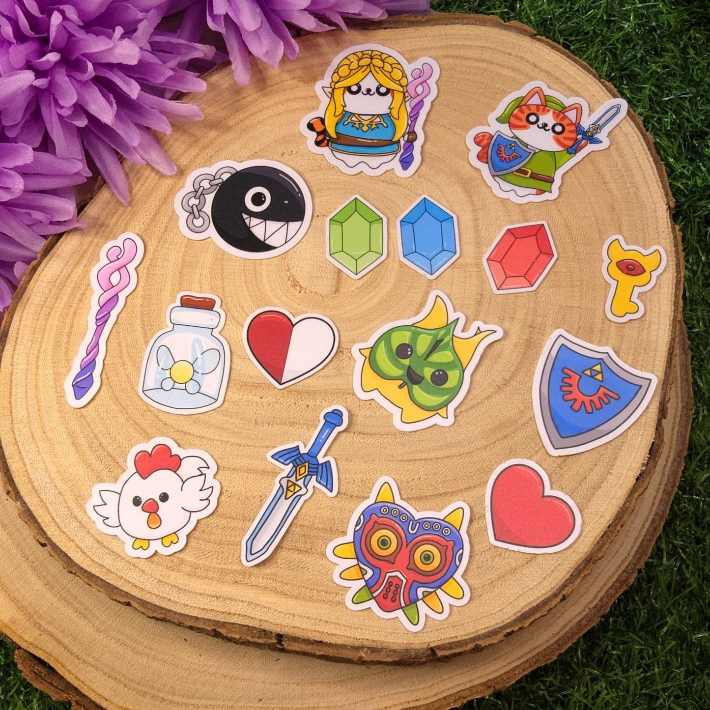 Cat Quest, Zelda Inspired Cat Sticker Pack