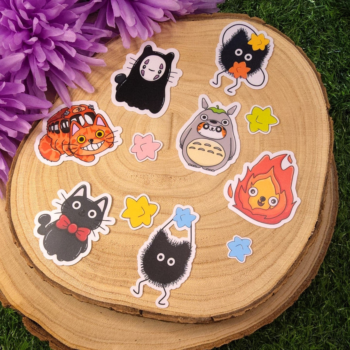 Studio Ghibli Inspired Cat Sticker Pack