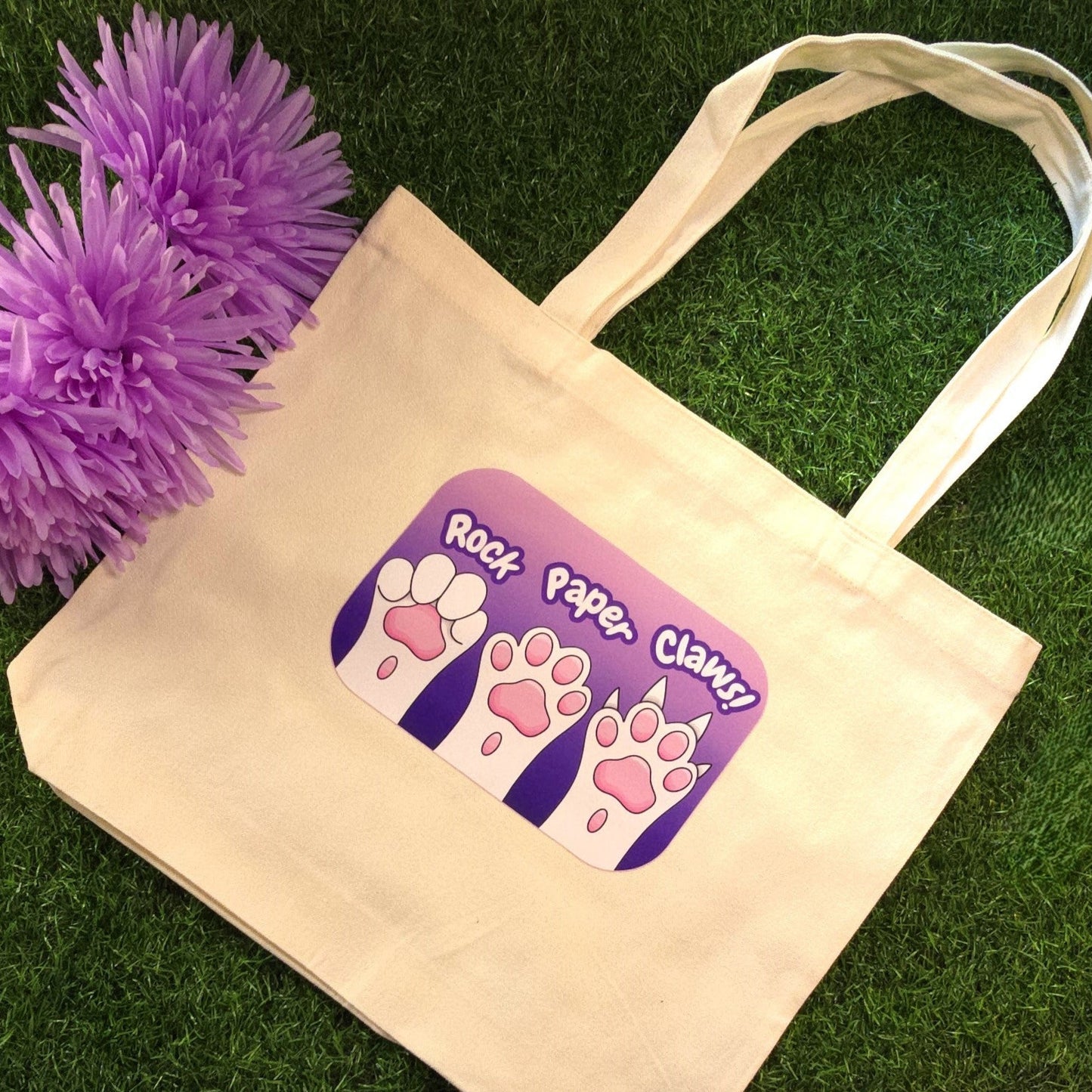 Rock, Paper, Claws Tote Bag