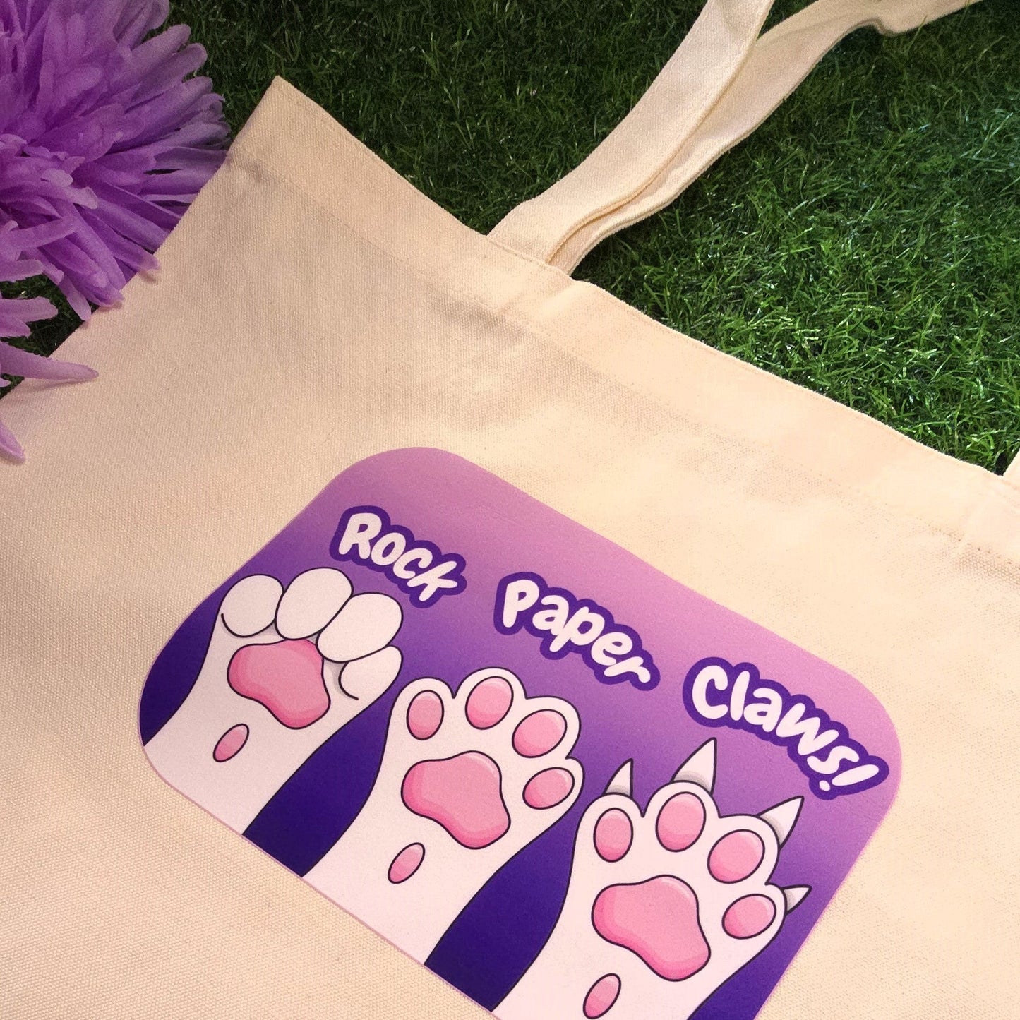 Rock, Paper, Claws Tote Bag