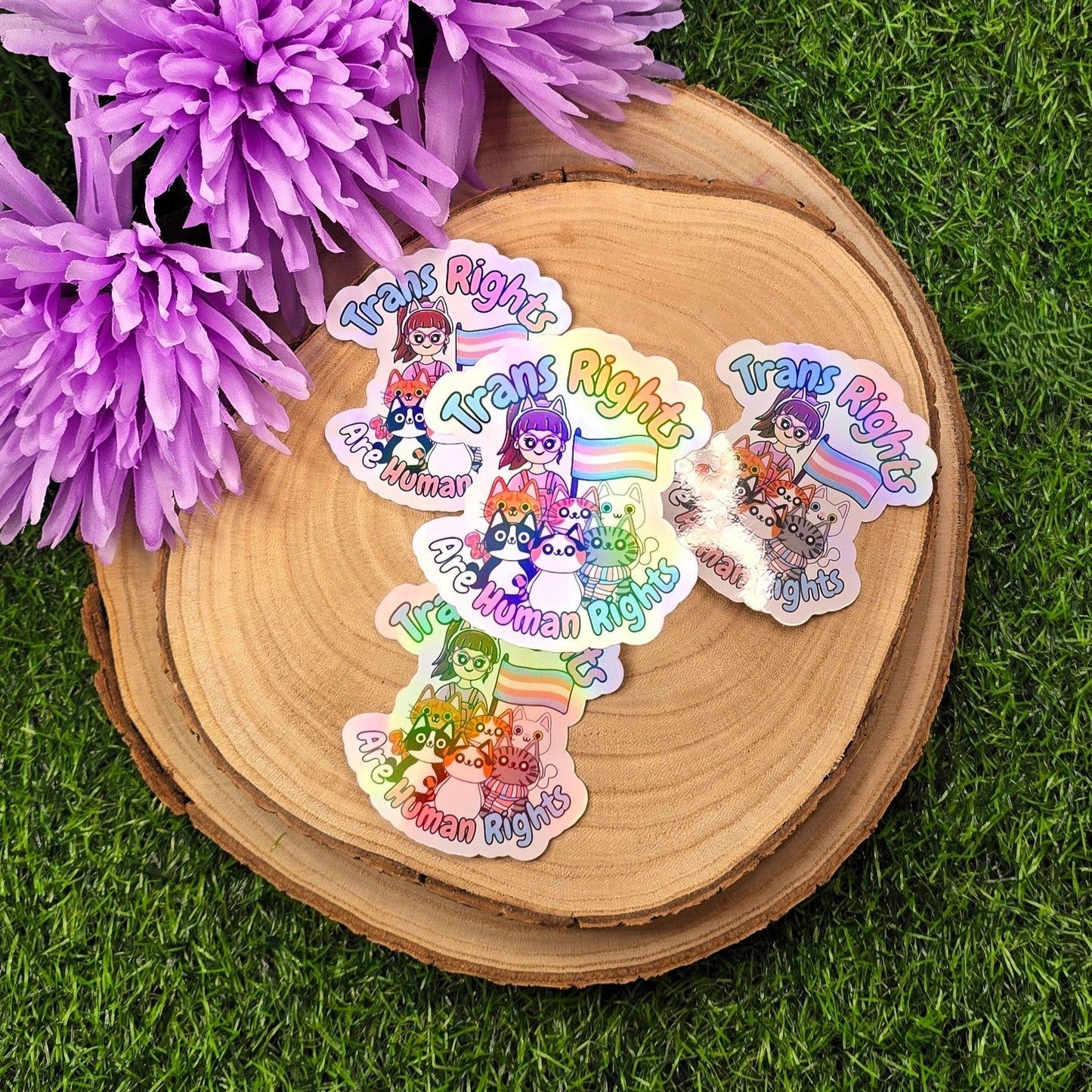 Trans Rights Are Human Rights Large Sticker