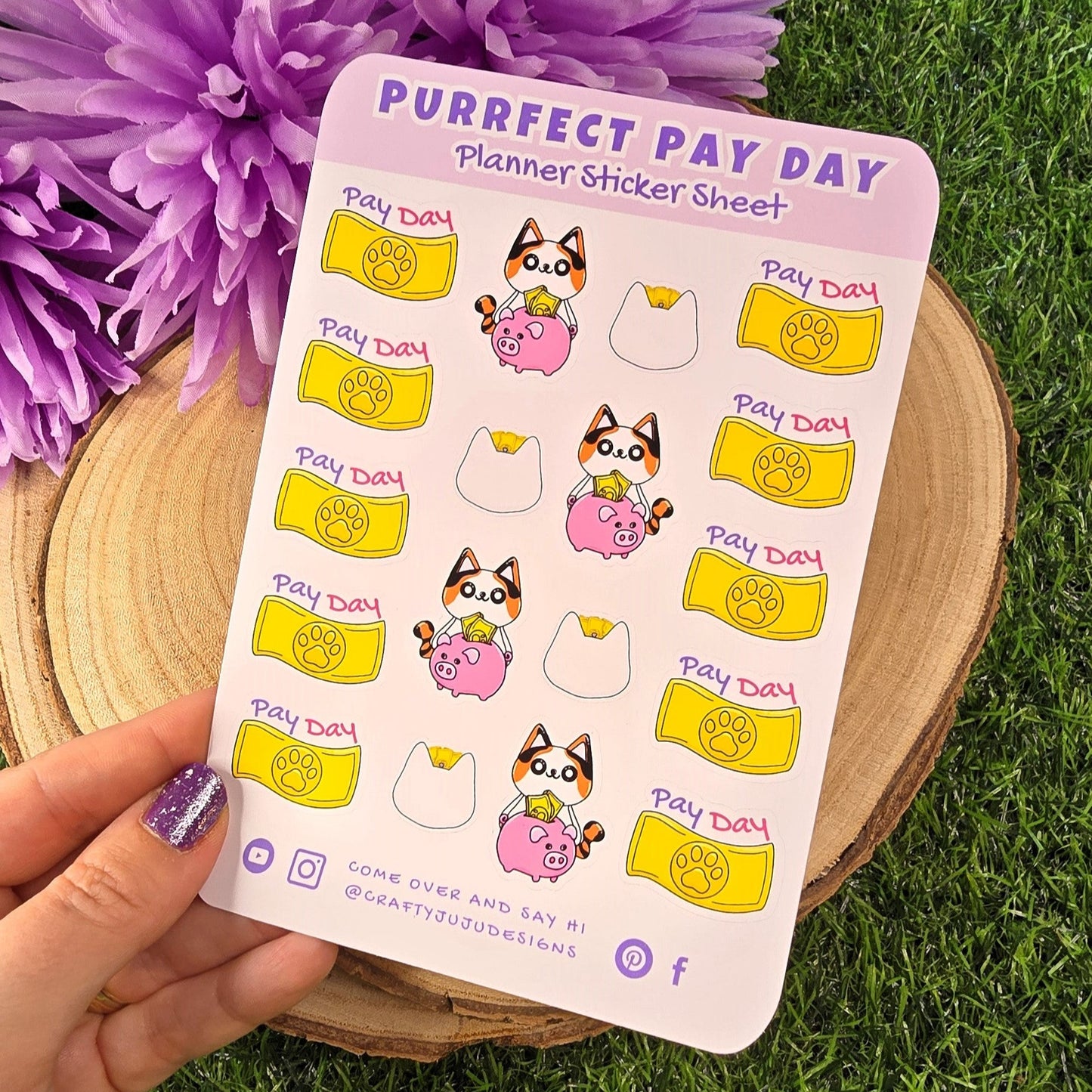 Purrfect Pay Day – Cat Pay Day Planner Stickers | Cute Budgeting & Money Tracker Sticker Sheet with Feline Flair