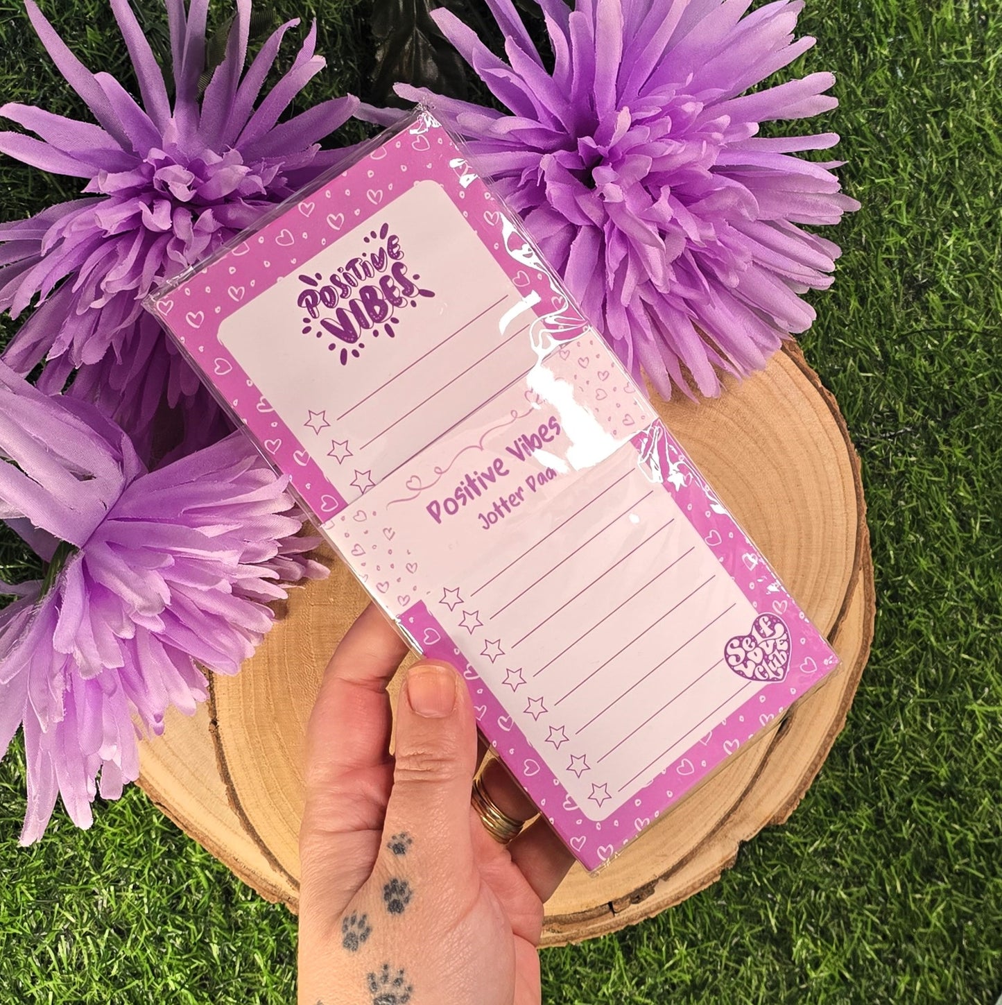 Positive Vibes Jotter Notepad – Self Love Club Collection - End of Line Stationery