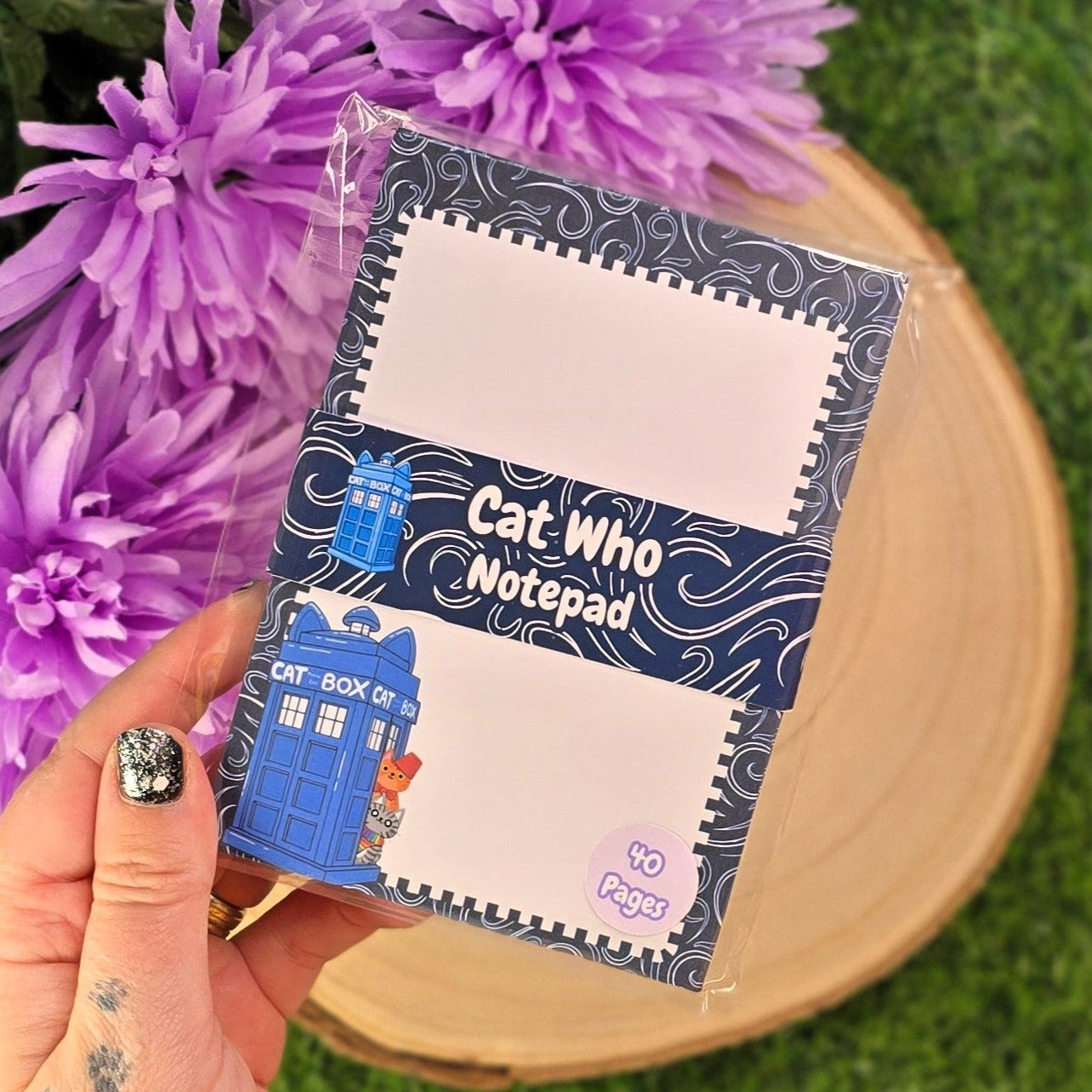 Cat Who’ Notepad – A6 Cute Cat Stationery | 40-Page Writing Pad for Cat Lovers & Journalling - Handmade