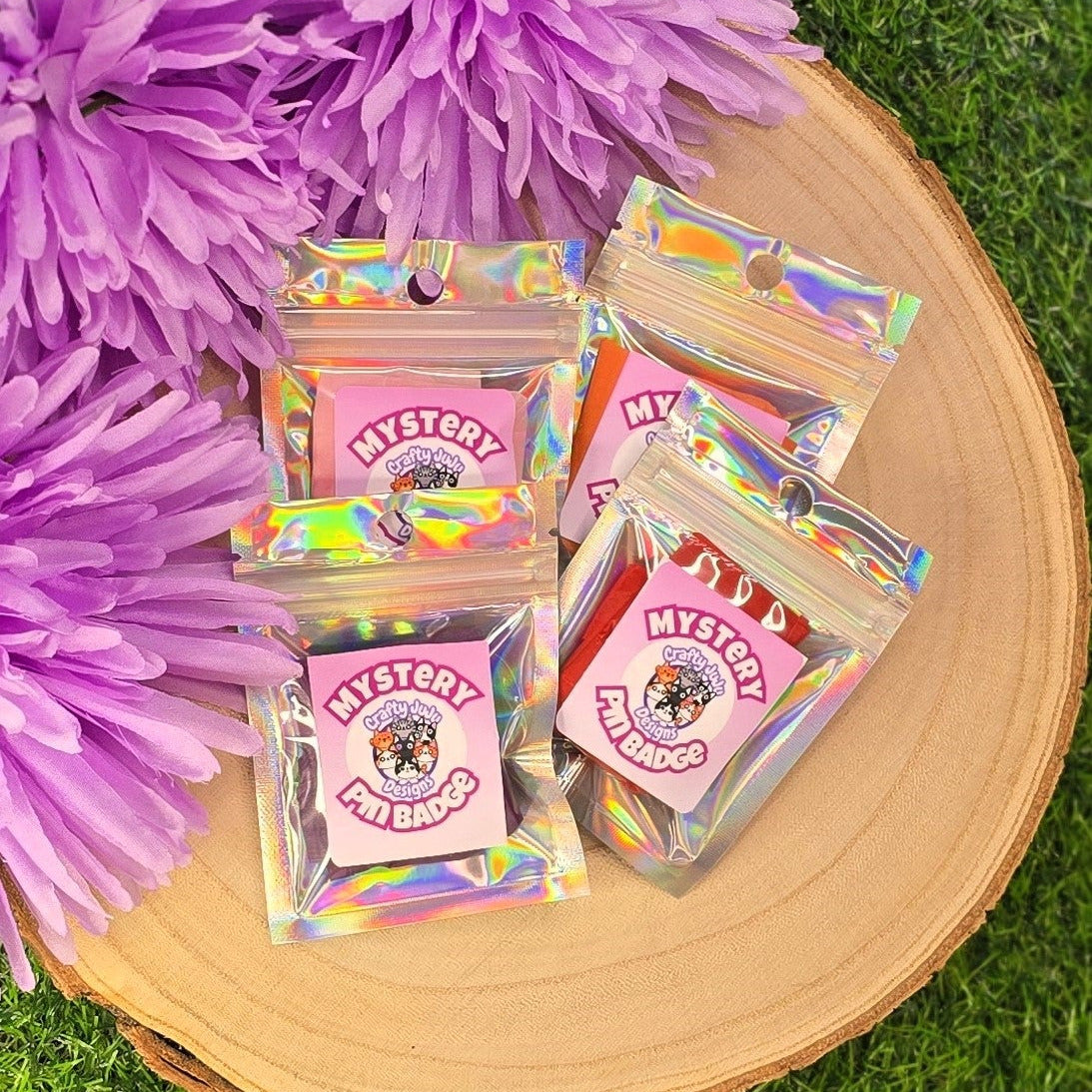 Mystery Cat Pin Bag – Series 2 | Cute Cat Wooden & Acrylic Pins | Blind Bag Collectable Gift for Cat Lovers