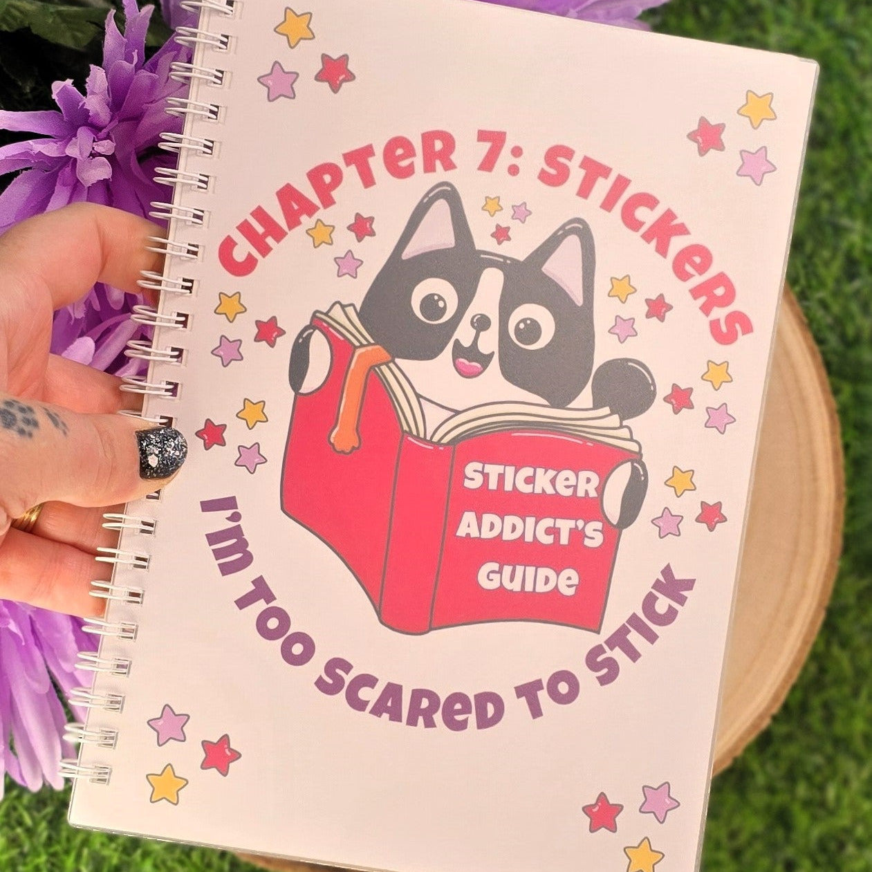 Chapter 7: Stickers I’m Too Scared to Stick – Reusable Sticker Book | A5 Sticker Collector Album with Freebie