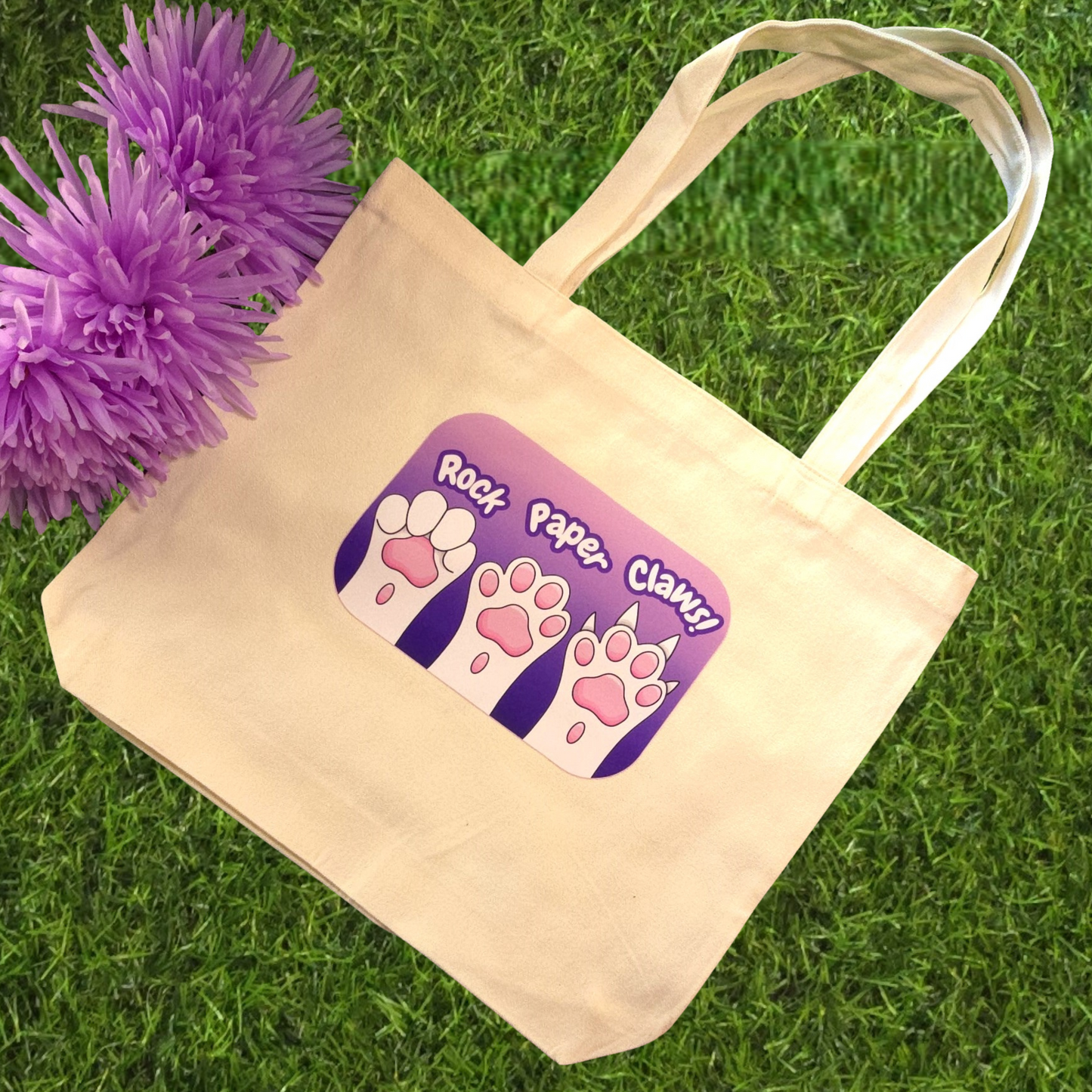 Rock, Paper, Claws Tote Bag