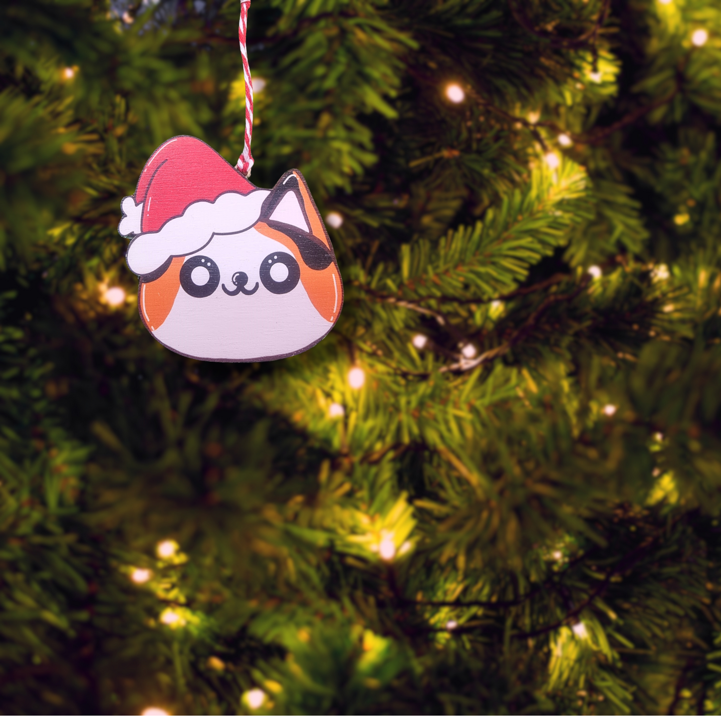 Santa Cats Christmas Tree Decorations